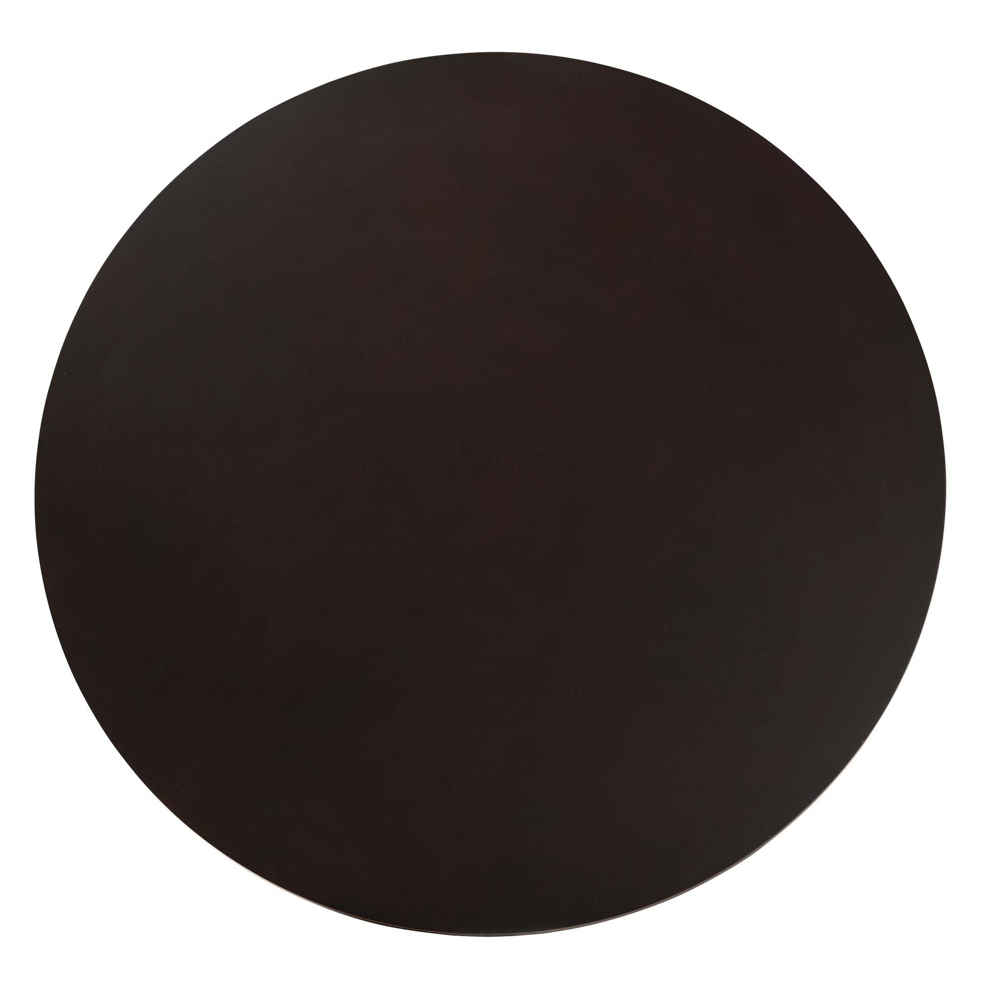 Baxton Studio Bruna Modern Dark Brown Faux Leather and Espresso Brown Finished Wood 5-Piece Dining Set