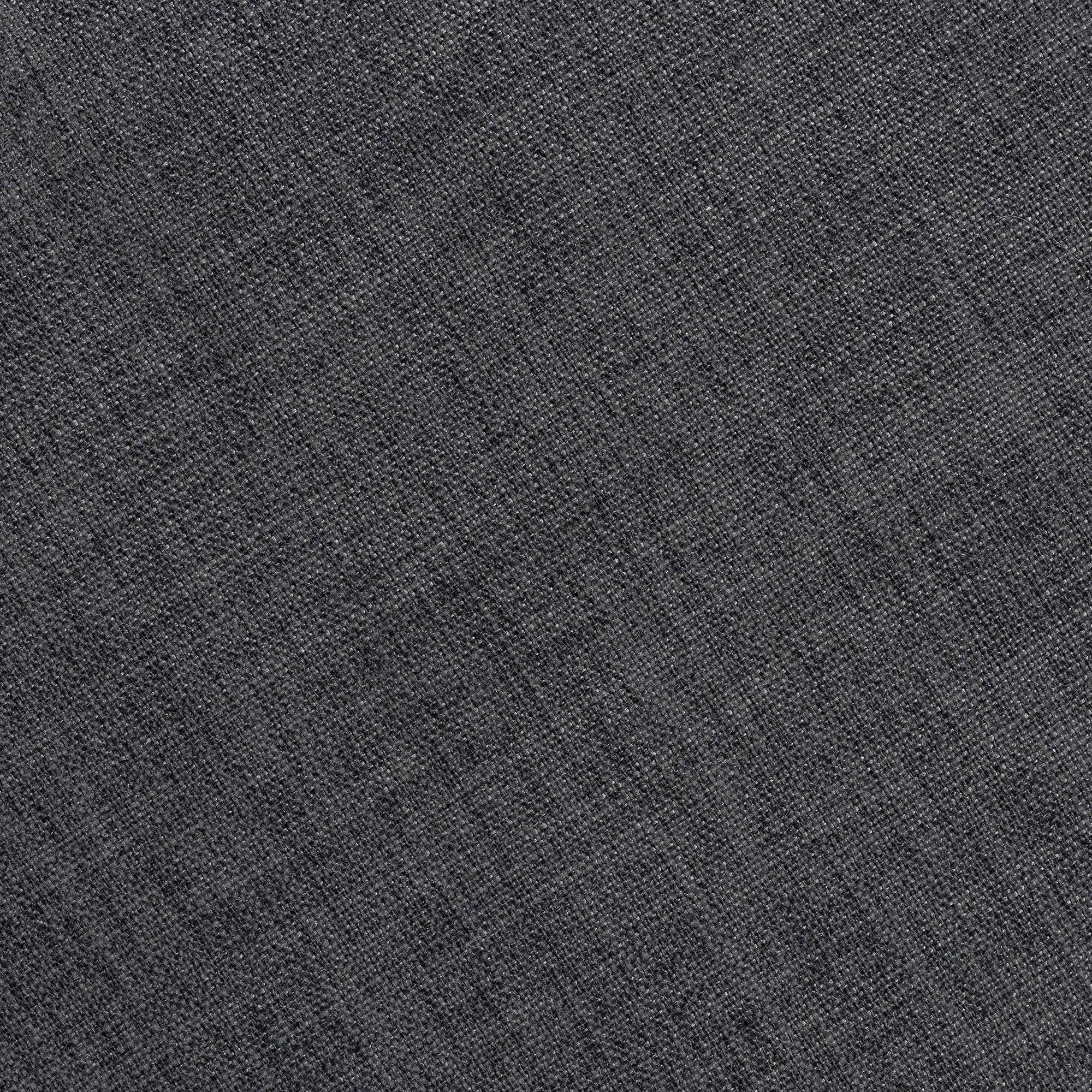 Baxton Studio Rosine Modern and Contemporary Dark Grey Fabric Upholstered Nail Trim Ottoman