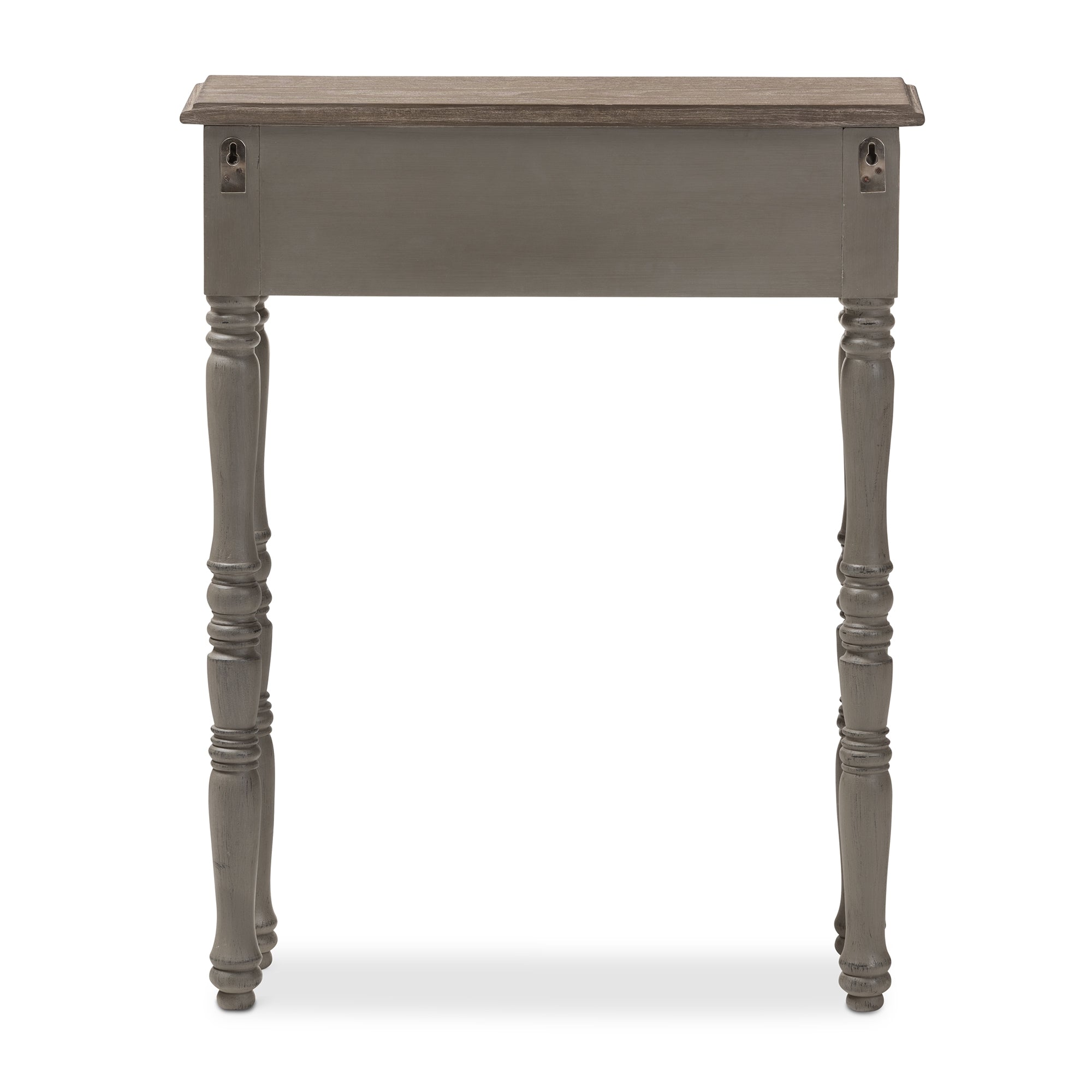 Baxton Studio Noemie Country Cottage Farmhouse Brown Finished 1-Drawer Console Table