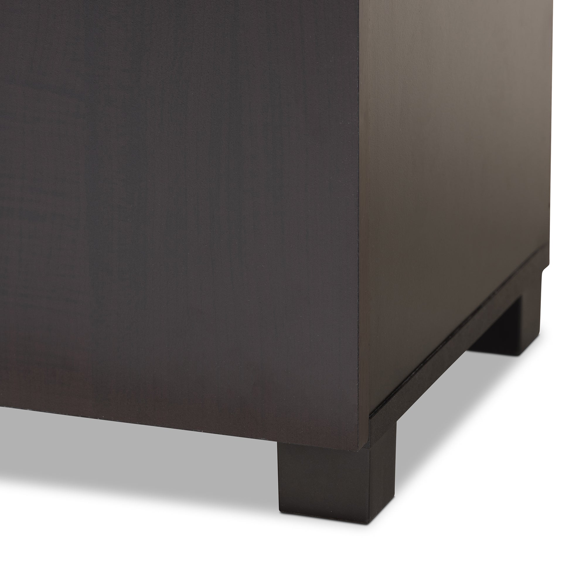 Baxton Studio Marine Modern and Contemporary Two-Tone Wenge and Black Finished 2-Door Wood Entryway Shoe Storage Cabinet