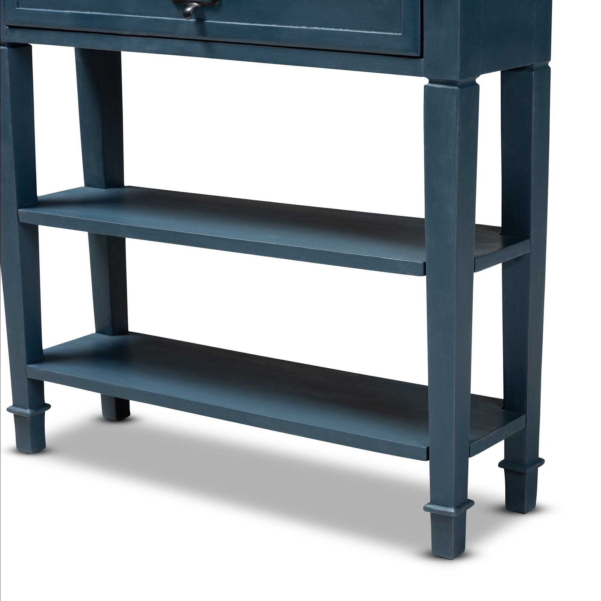 Baxton Studio Dauphine French Provincial Blue Spruce Fiinished Wood Accent Console Table