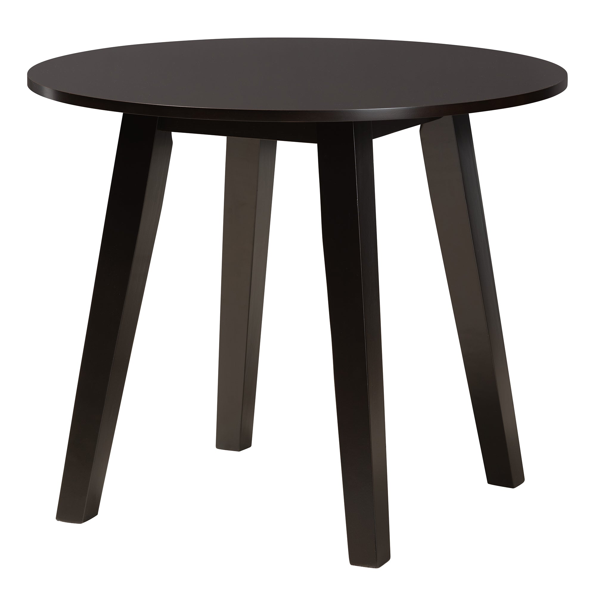 Baxton Studio Ruby Modern Beige Fabric and Dark Brown Finished Wood 5-Piece Dining Set