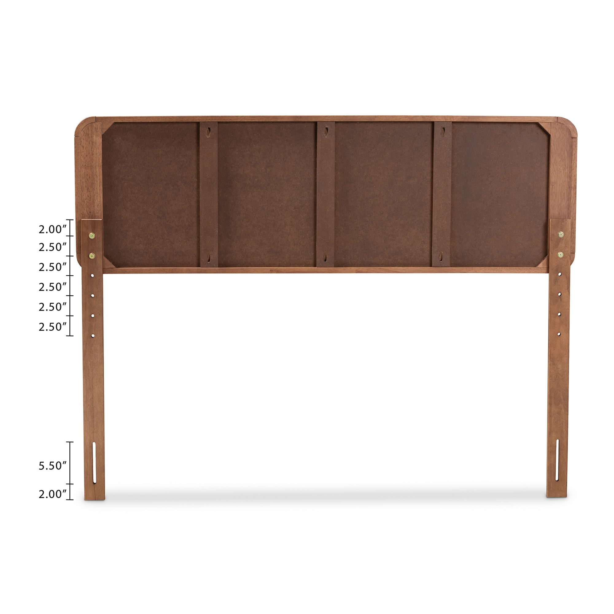 Baxton Studio Artemis Mid-Century Modern Walnut Brown Finished Wood Queen Size Platform Bed
