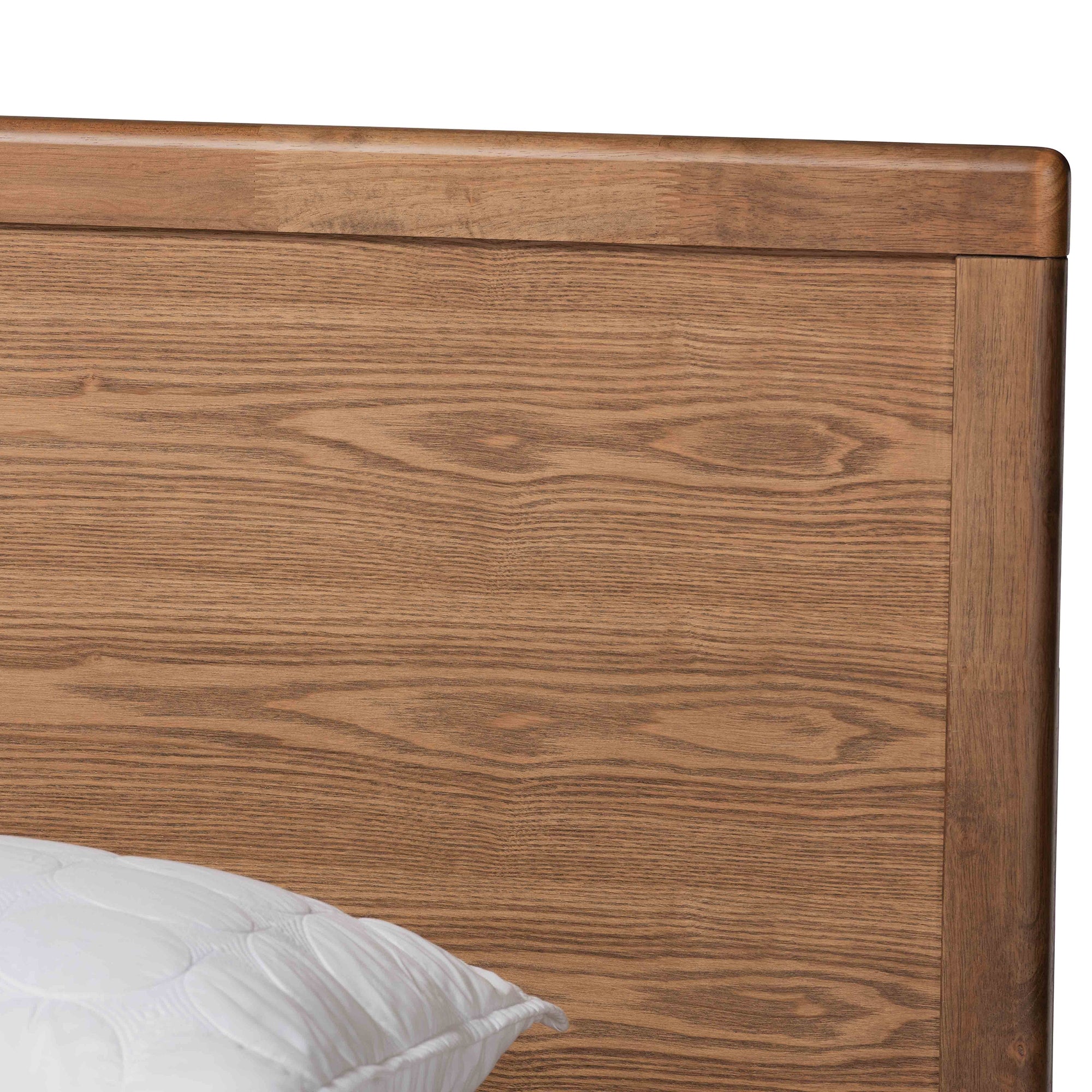Baxton Studio Aras Modern and Contemporary Transitional Ash Walnut Brown Finished Wood King Size 3-Drawer Platform Storage Bed