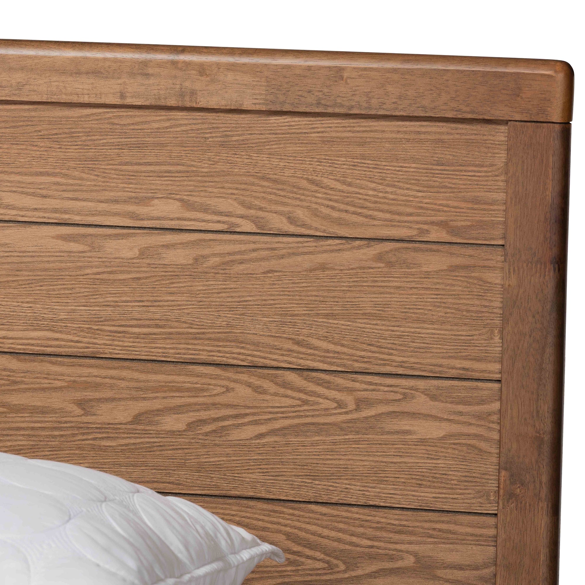 Baxton Studio Lisa Modern and Contemporary Transitional Ash Walnut Brown Finished Wood King Size 3-Drawer Platform Storage Bed