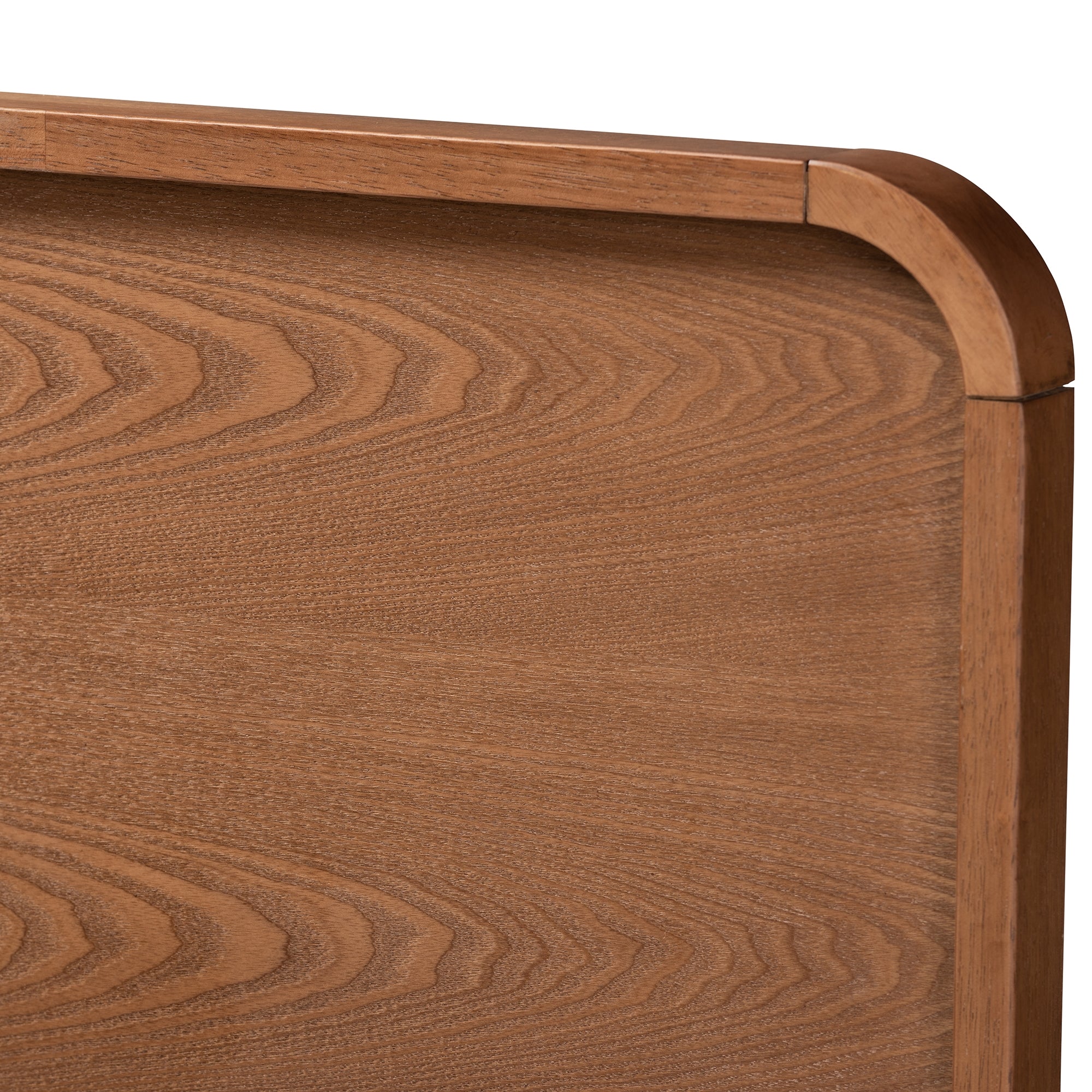 Baxton Studio Vita Modern Transitional Ash Walnut Brown Finished Wood 4-Drawer Full Size Platform Storage Bed