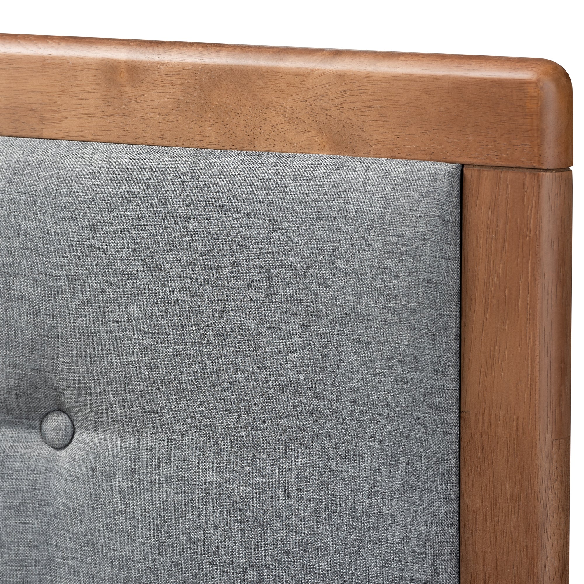 Baxton Studio Cosma Modern Transitional Ash Walnut Brown Finished Wood 4-Drawer King Size Platform Storage Bed