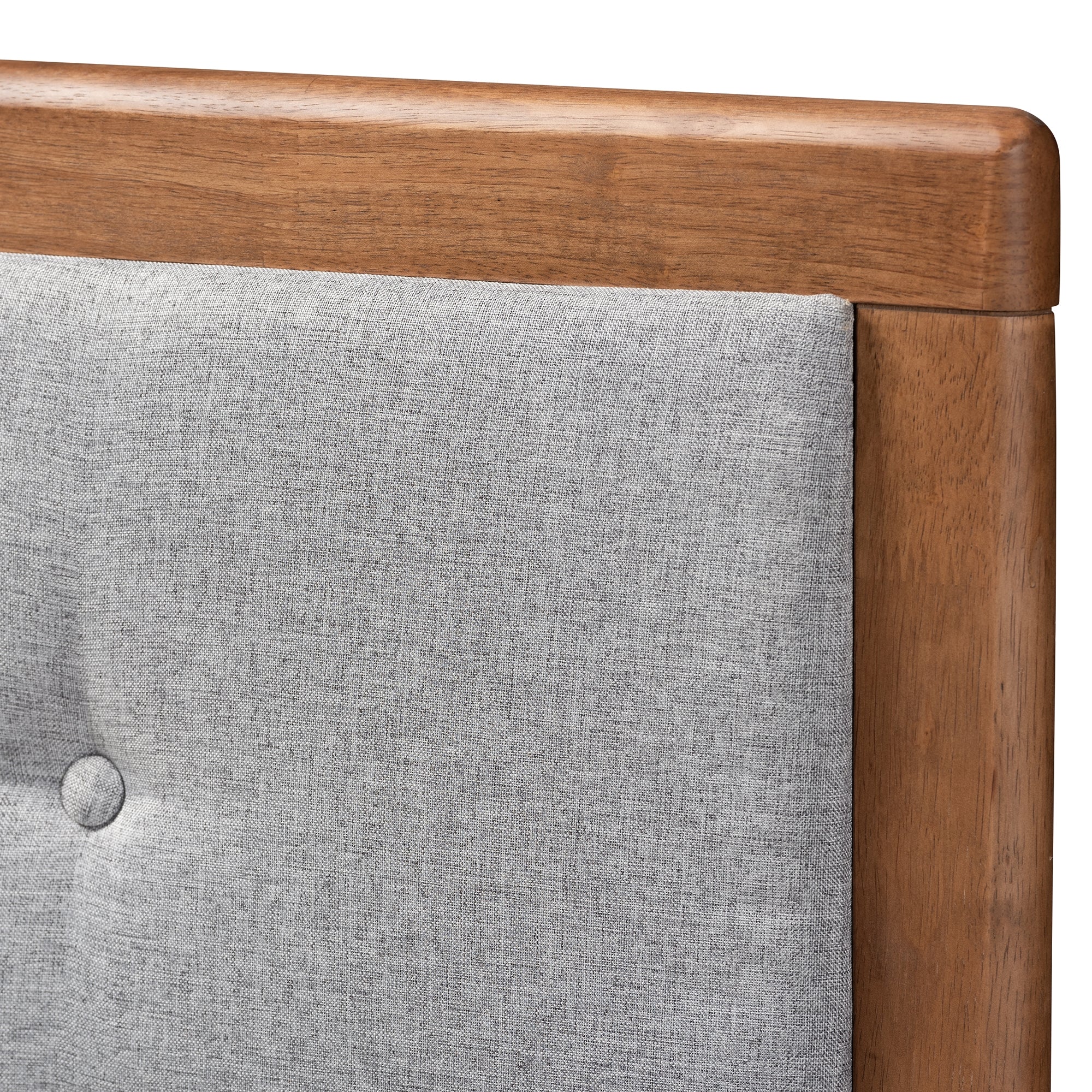 Baxton Studio Cosma Modern Transitional Ash Walnut Brown Finished Wood 4-Drawer King Size Platform Storage Bed