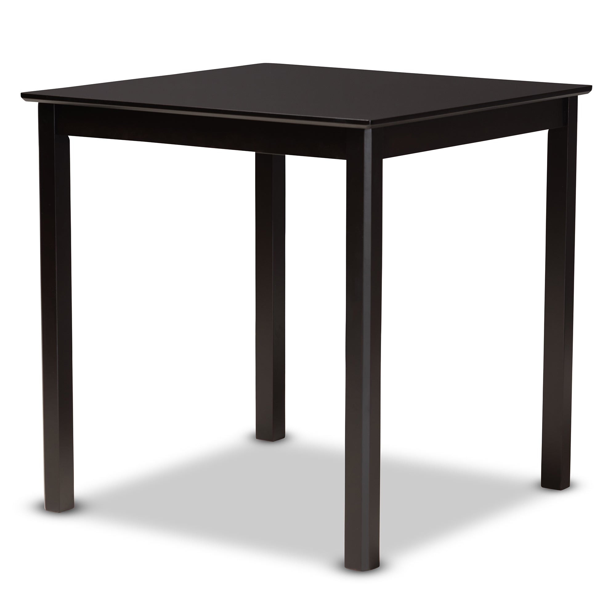 Baxton Studio Lenoir Modern and Contemporary Gray Fabric Upholstered Espresso Brown Finished 5-Piece Wood Pub Set