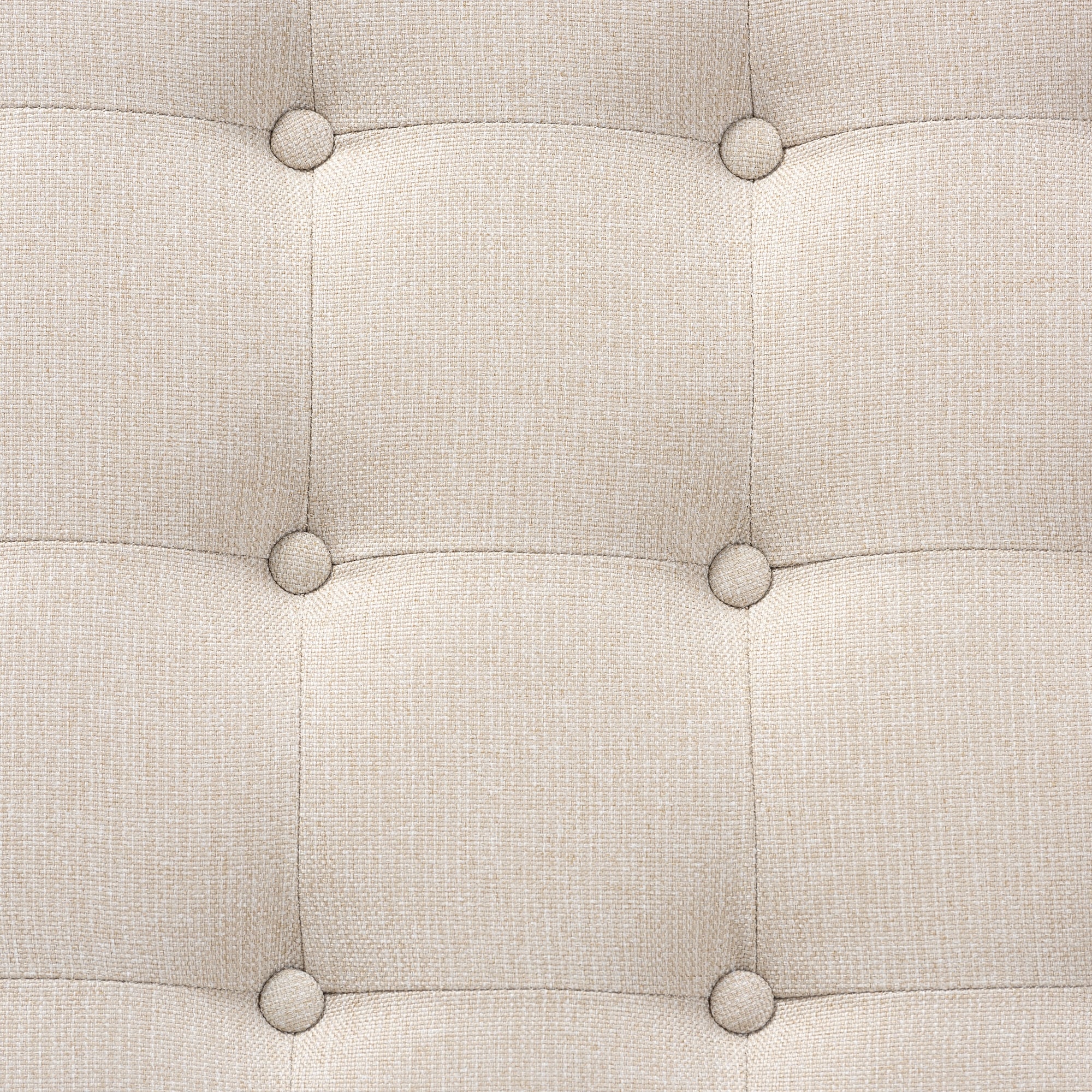 Baxton Studio Alvere Modern and Contemporary Beige Fabric Upholstered Walnut Finished Cocktail Ottoman