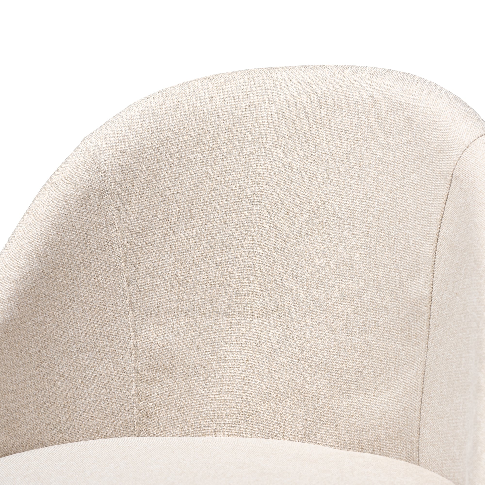 Baxton Studio Carra Mid-Century Modern Light Beige Fabric Upholstered Walnut-Finished Wood Swivel Counter Stool (Set of 2)