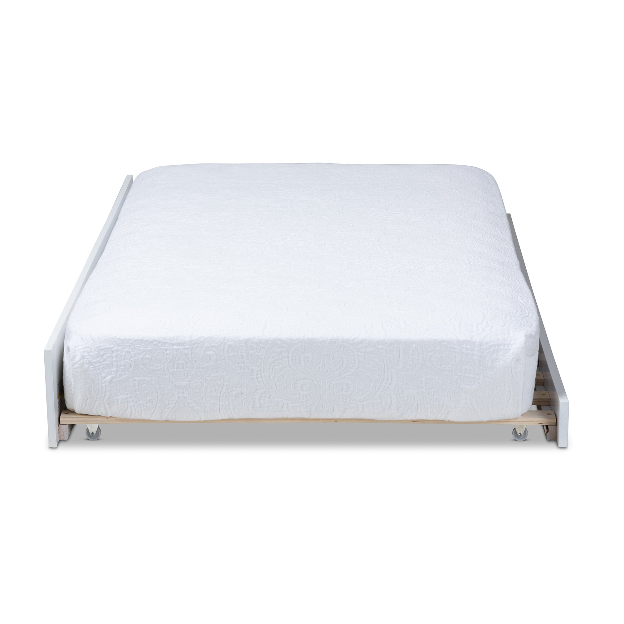 Baxton Studio Mariana Classic and Traditional White Finished Wood Twin Size Trundle