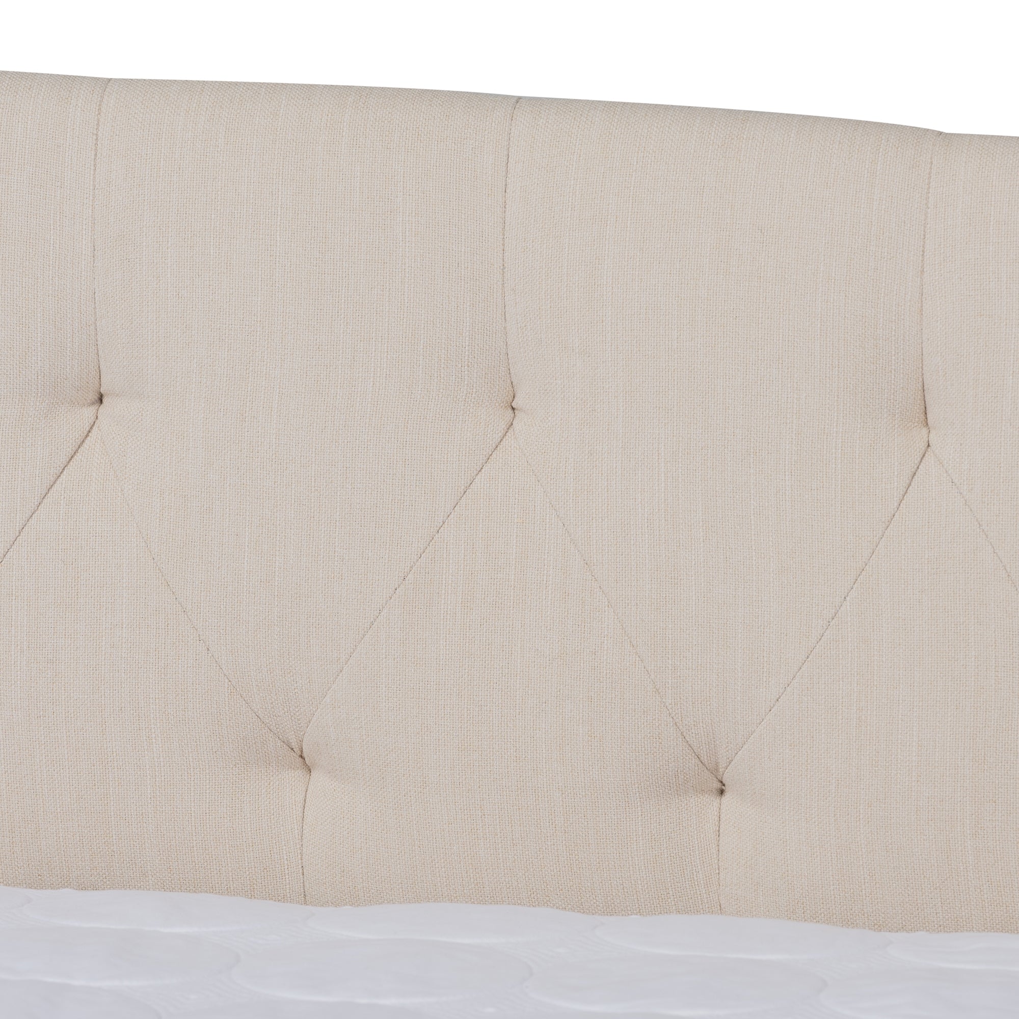 Baxton Studio Delora Modern and Contemporary Beige Fabric Upholstered Full Size Daybed with Roll-Out Trundle Bed