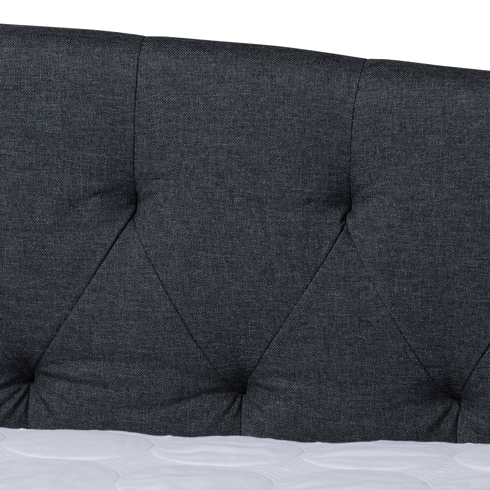Baxton Studio Delora Modern and Contemporary Dark Grey Fabric Upholstered Queen Size Daybed