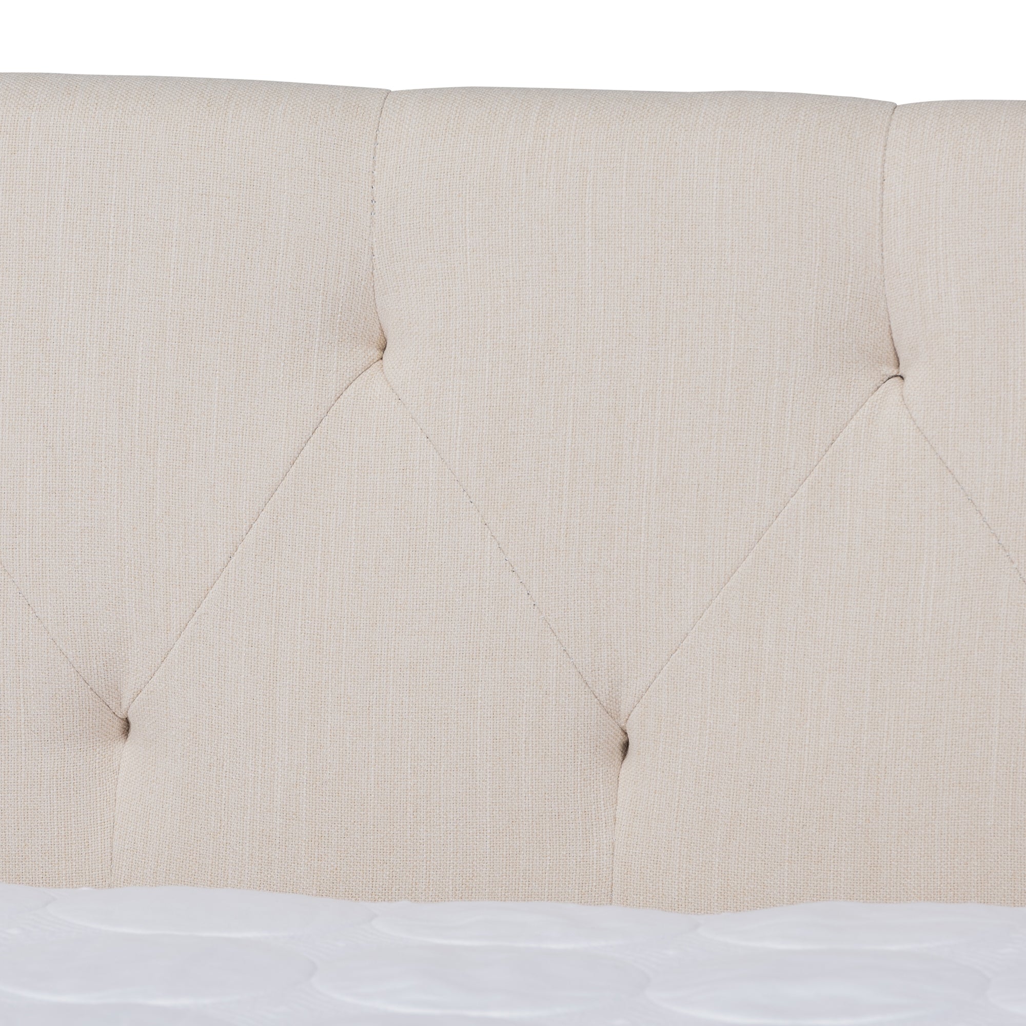 Baxton Studio Haylie Modern and Contemporary Beige Fabric Upholstered Queen Size Daybed
