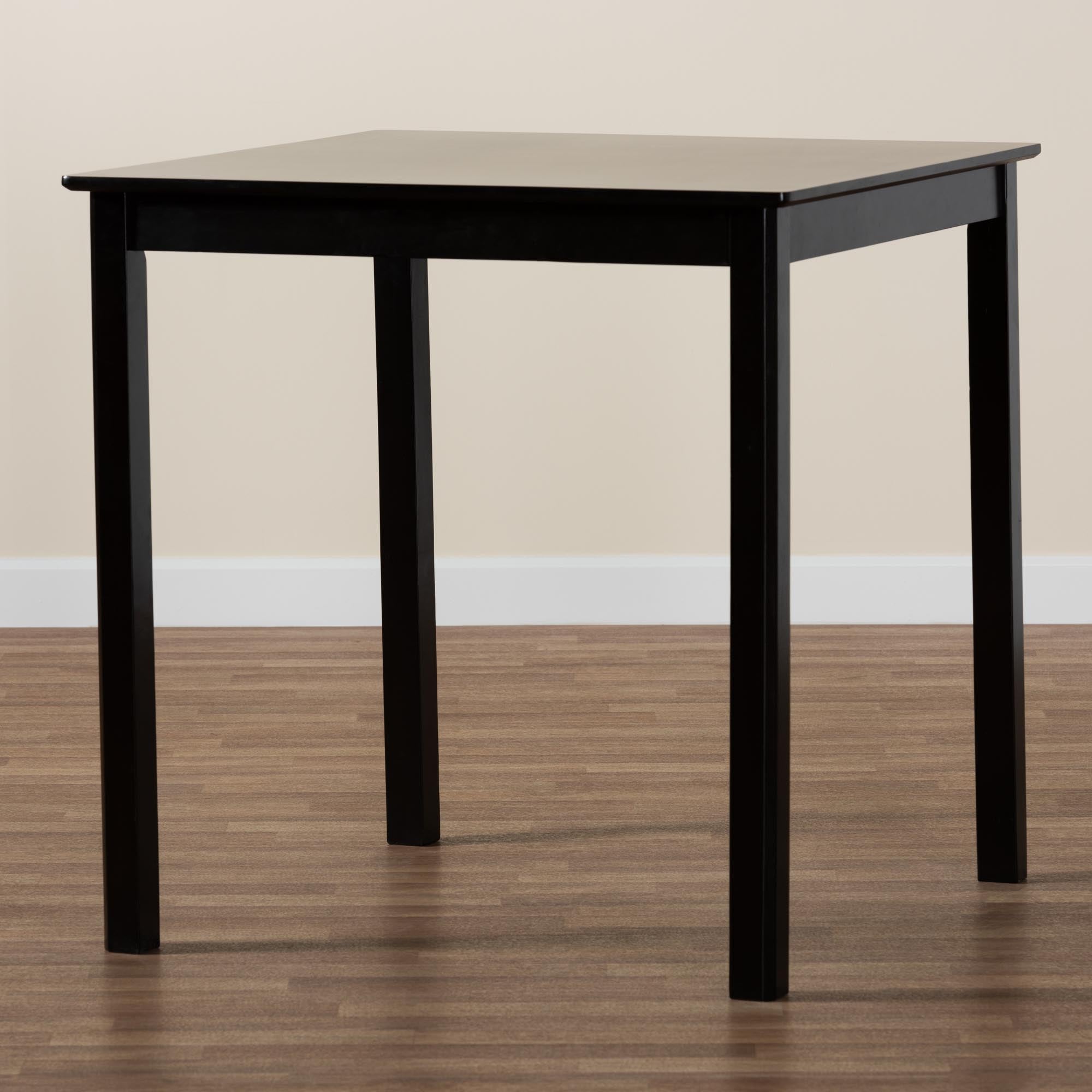 Baxton Studio Lenoir Modern Espresso Brown Finished Wood Counter Height Pub Table