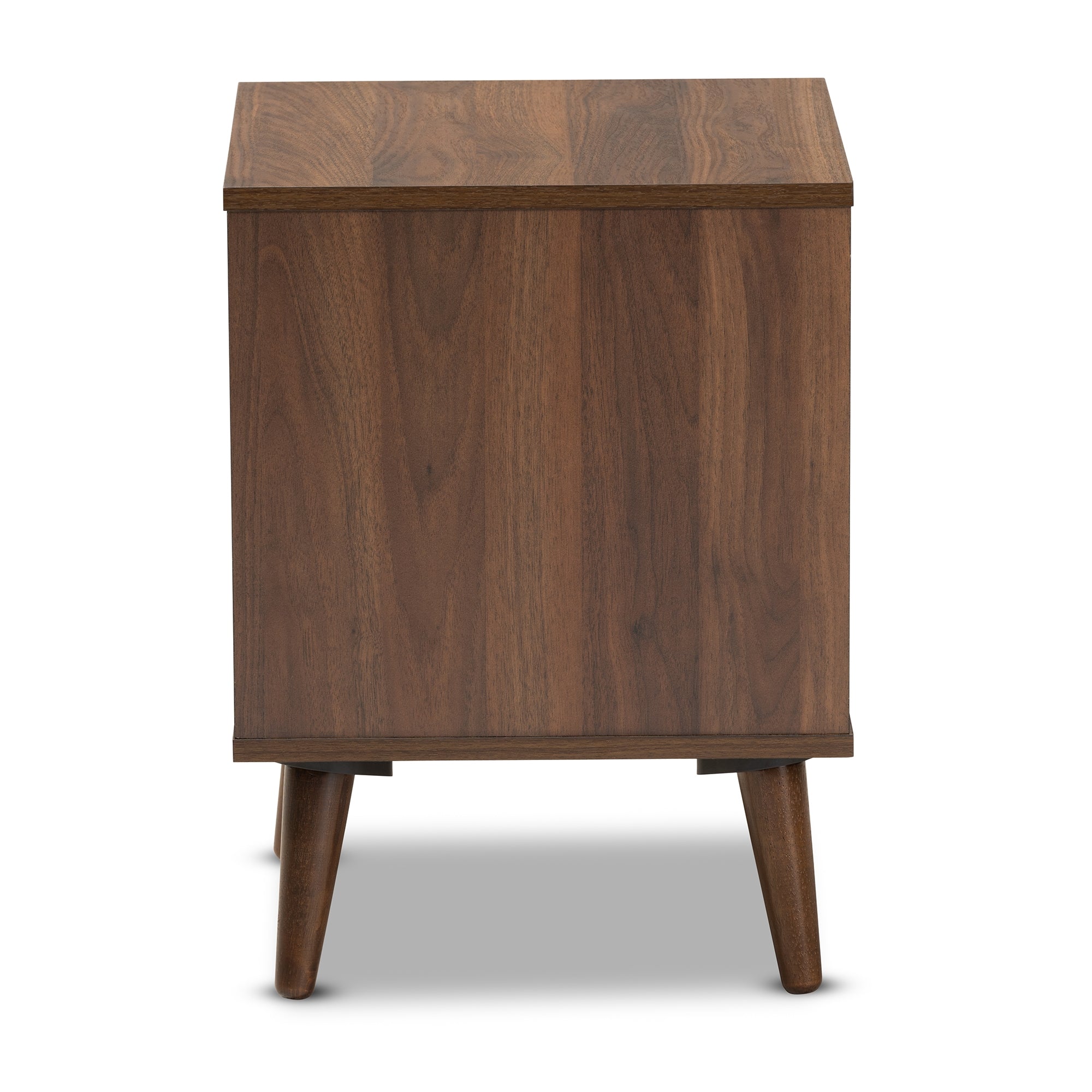 Baxton Studio Sami Mid-Century Modern Walnut Finished Wood End Table