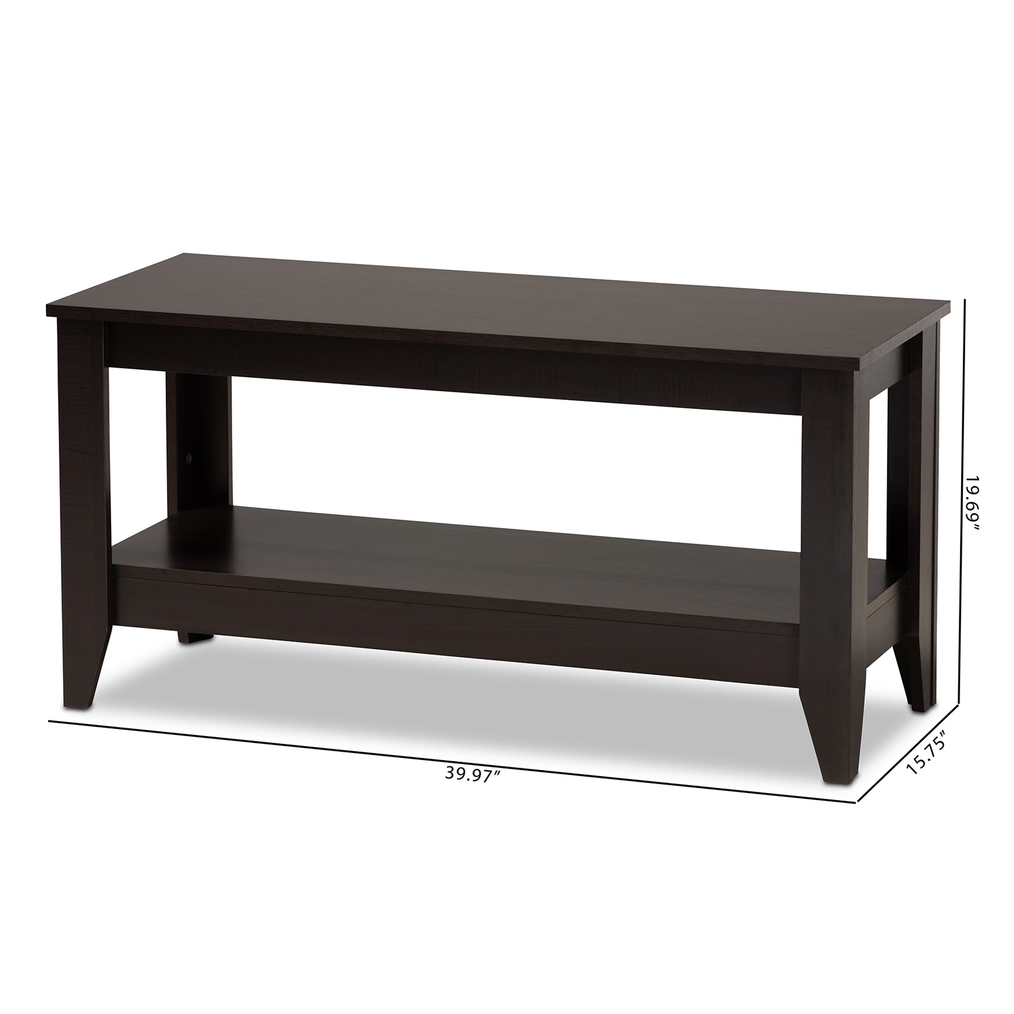 Baxton Studio Elada Modern and Contemporary Wenge Finished Wood Coffee Table
