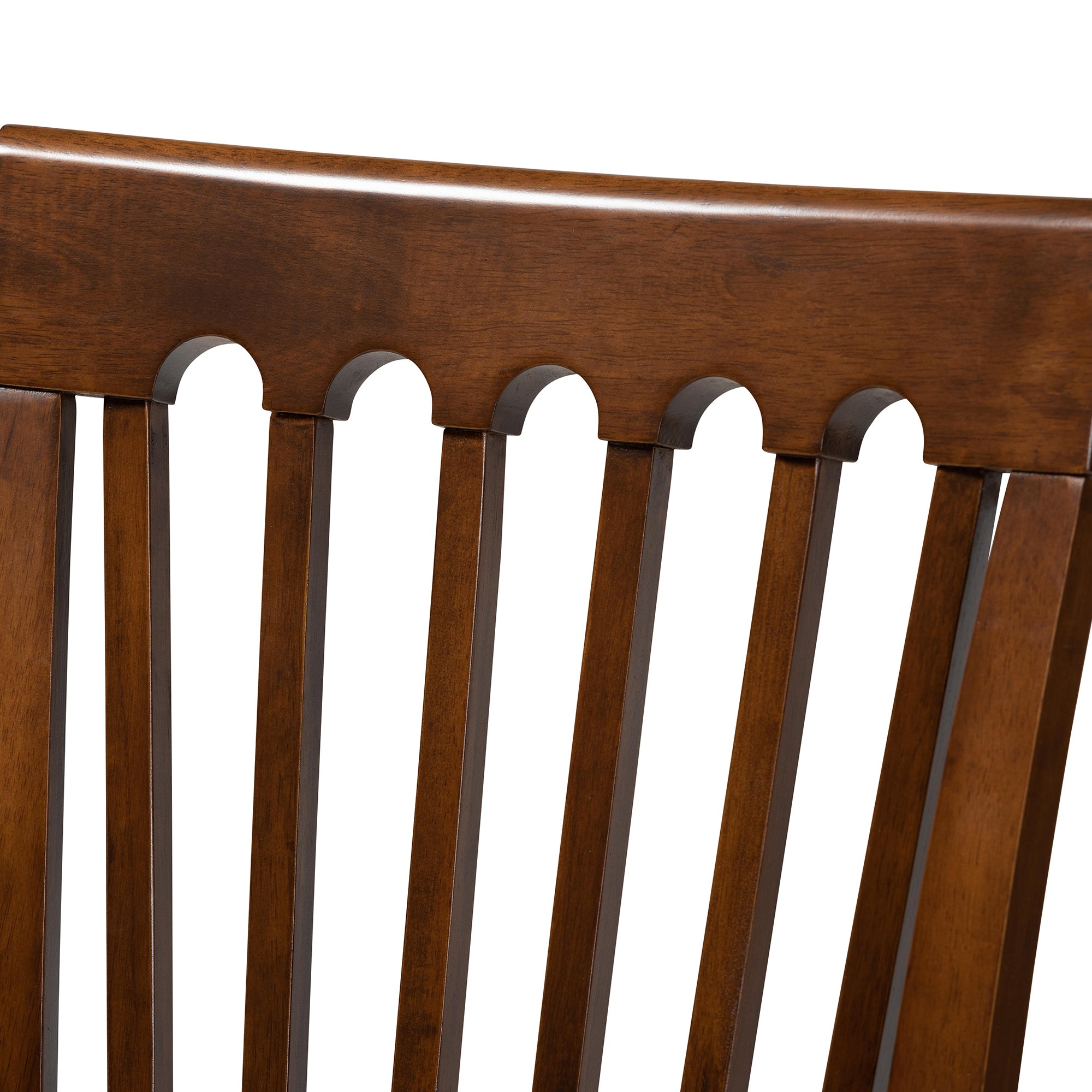 Baxton Studio Lida Modern and Contemporary Grey Fabric Upholstered and Walnut Brown Finished Wood 5-Piece Dining Set