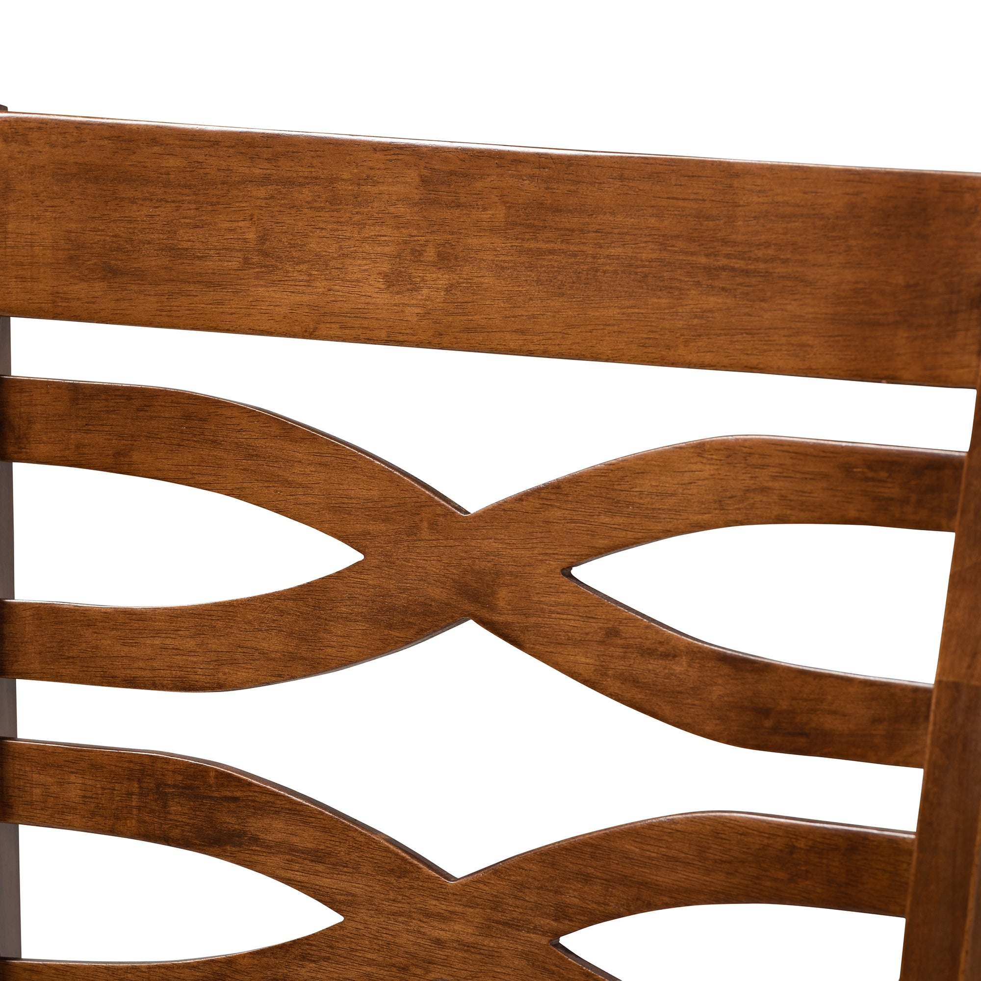 Baxton Studio Lanier Modern and Contemporary Grey Fabric Upholstered Walnut Brown Finished 2-Piece Wood Counter Height Pub Chair Set