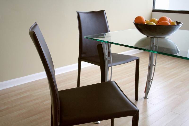 Baxton Studio Rockford Brown Leather Dining Chair (Set of 2)