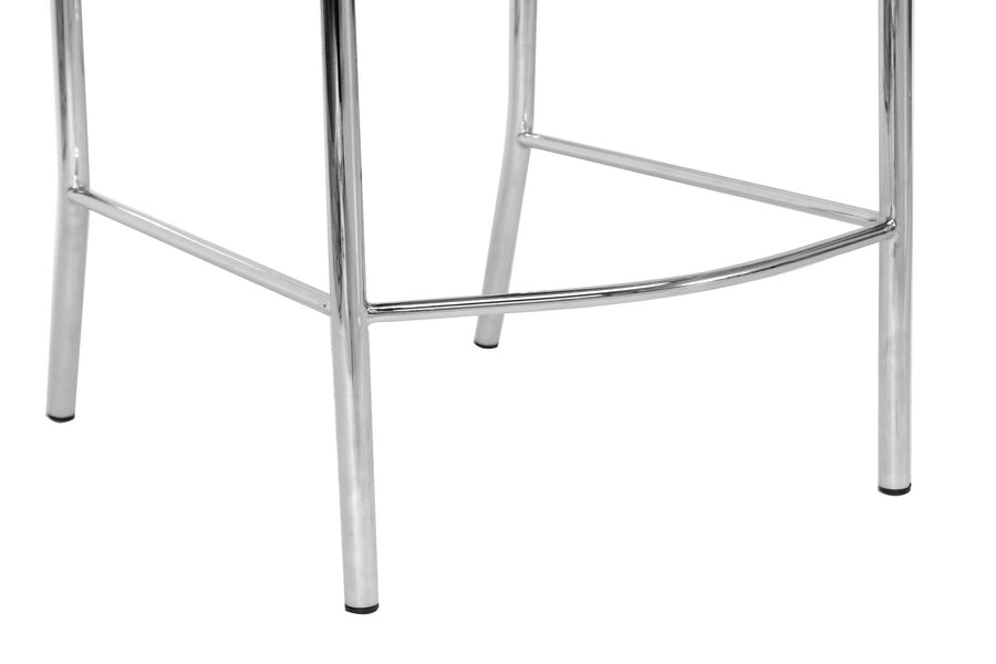 Baxton Studio Montclare Modern and Contemporary Black Bonded Leather Upholstered 2-Piece Counter Stool Set
