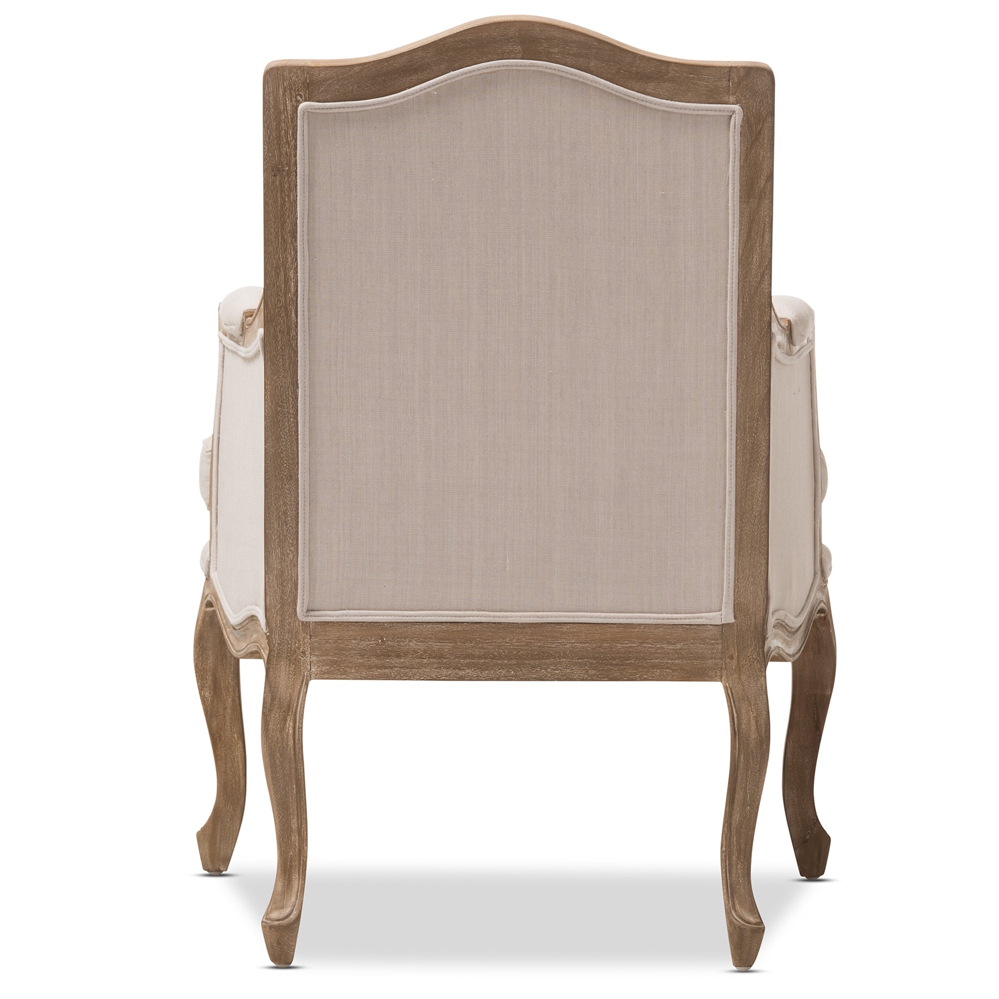 Baxton Studio Nivernais Wood Traditional French Accent Chair
