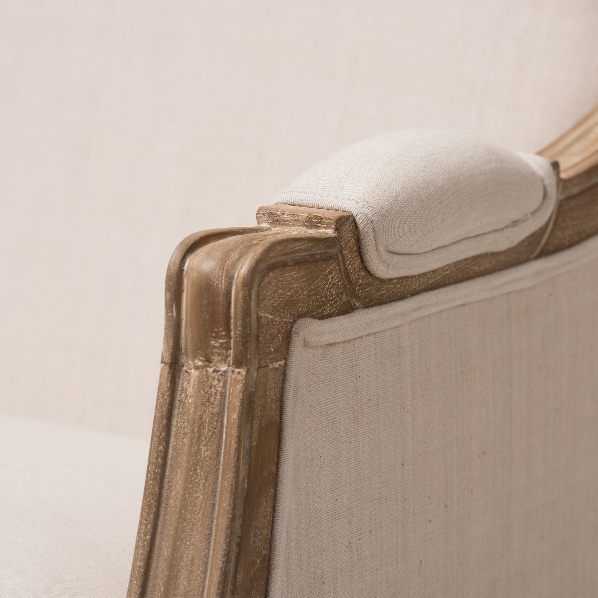 Baxton Studio Nivernais Wood Traditional French Accent Chair