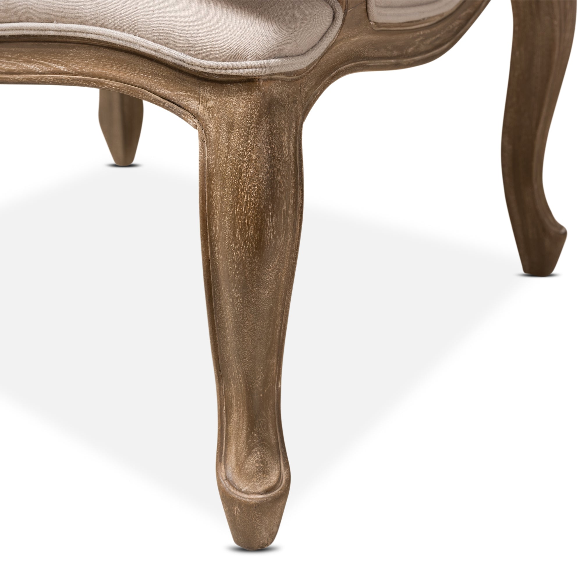 Baxton Studio Nivernais Wood Traditional French Accent Chair