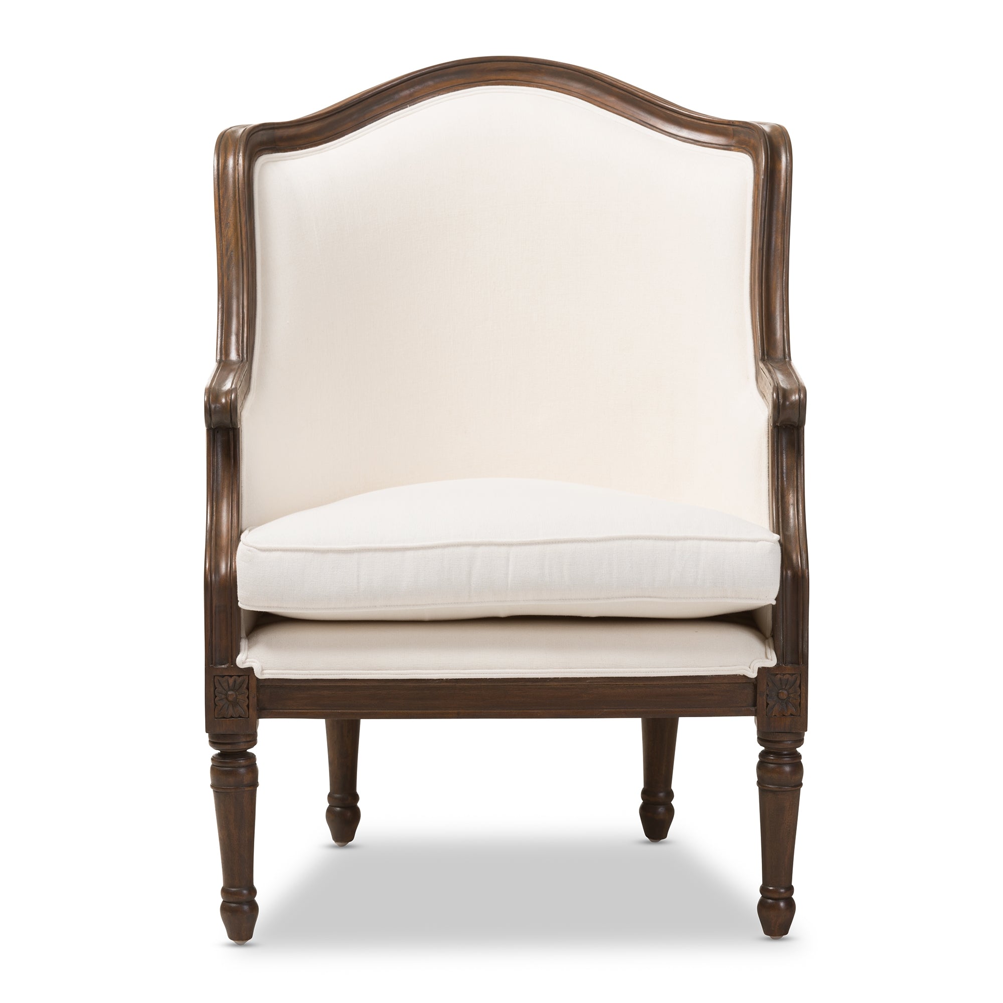 Baxton Studio Charlemagne Traditional French Accent Chair-