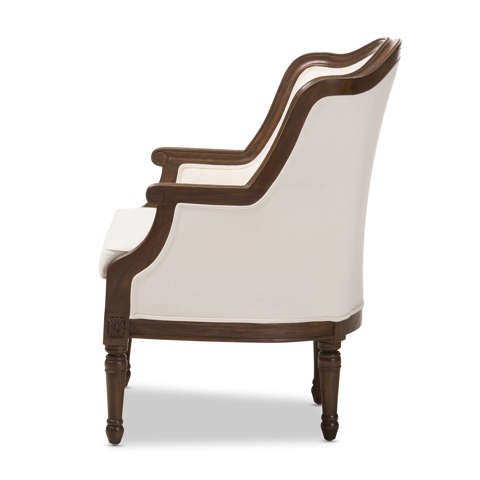 Baxton Studio Charlemagne Traditional French Accent Chair-