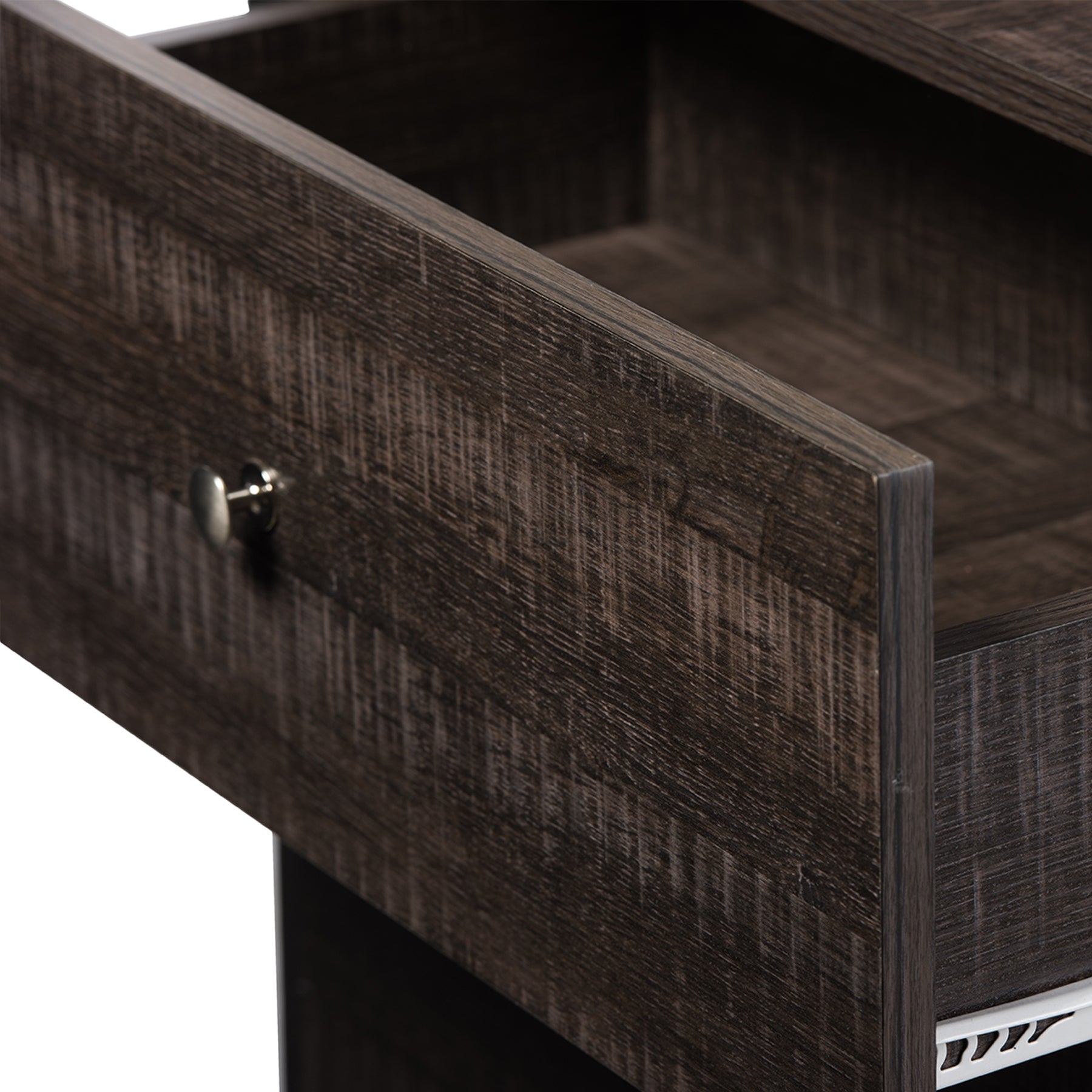 Baxton Studio Decon Modern and Contemporary Espresso Brown Wood 3-Drawer Storage Chest