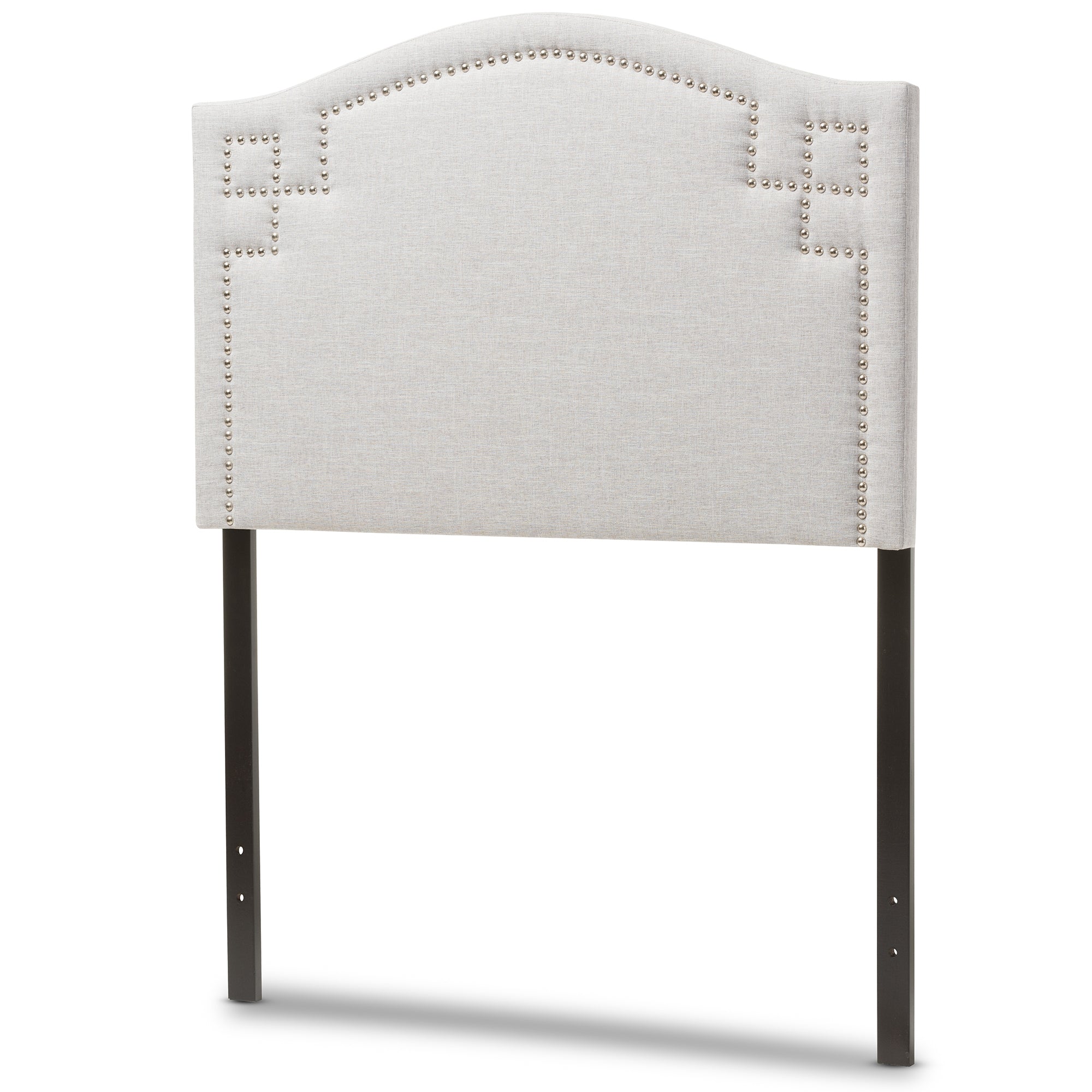 Baxton Studio Aubrey Modern and Contemporary Greyish Beige Fabric Upholstered Twin Size Headboard