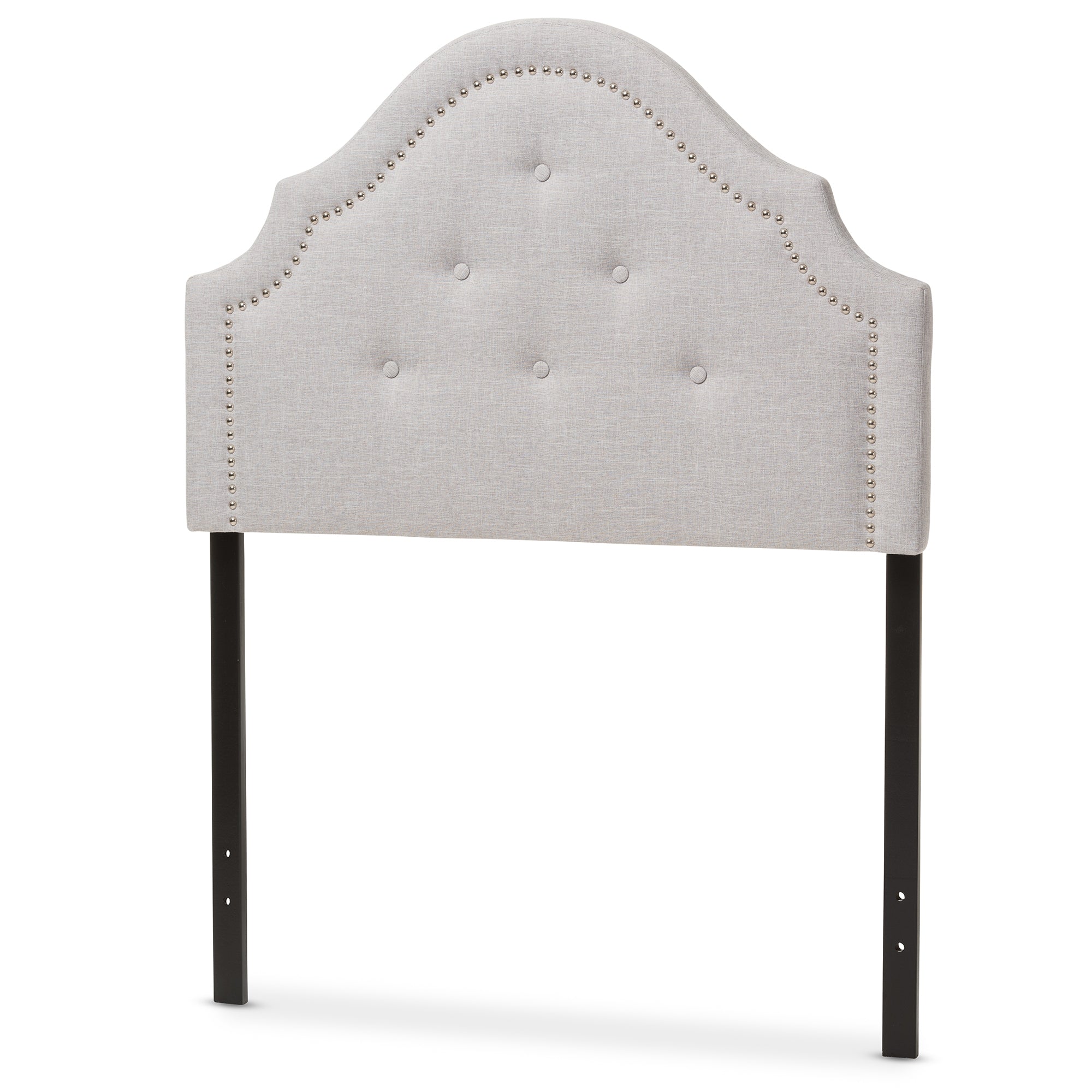 Baxton Studio Cora Modern and Contemporary Greyish Beige Fabric Upholstered Twin Size Headboard