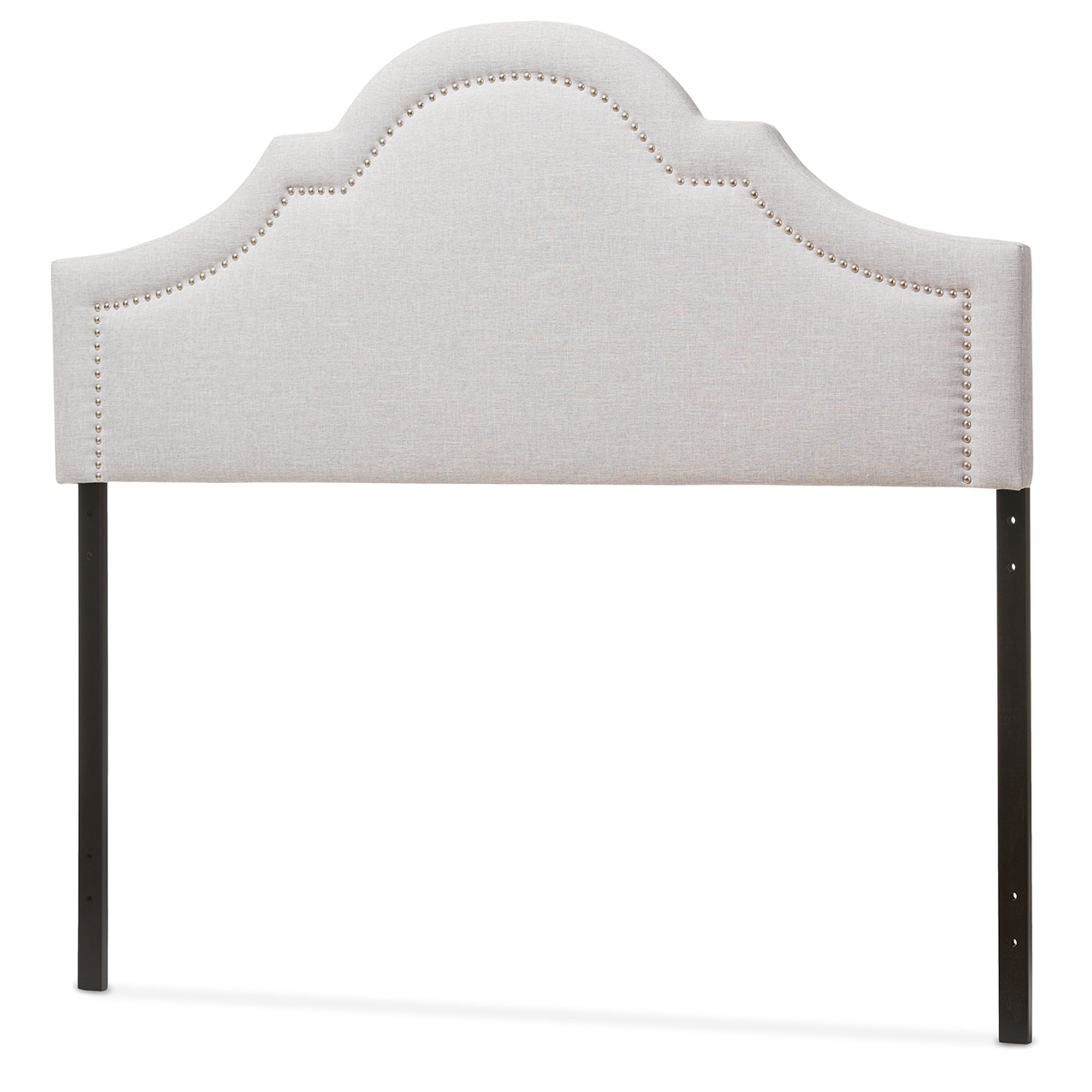 Baxton Studio Rita Modern and Contemporary Greyish Beige Fabric Upholstered King Size Headboard