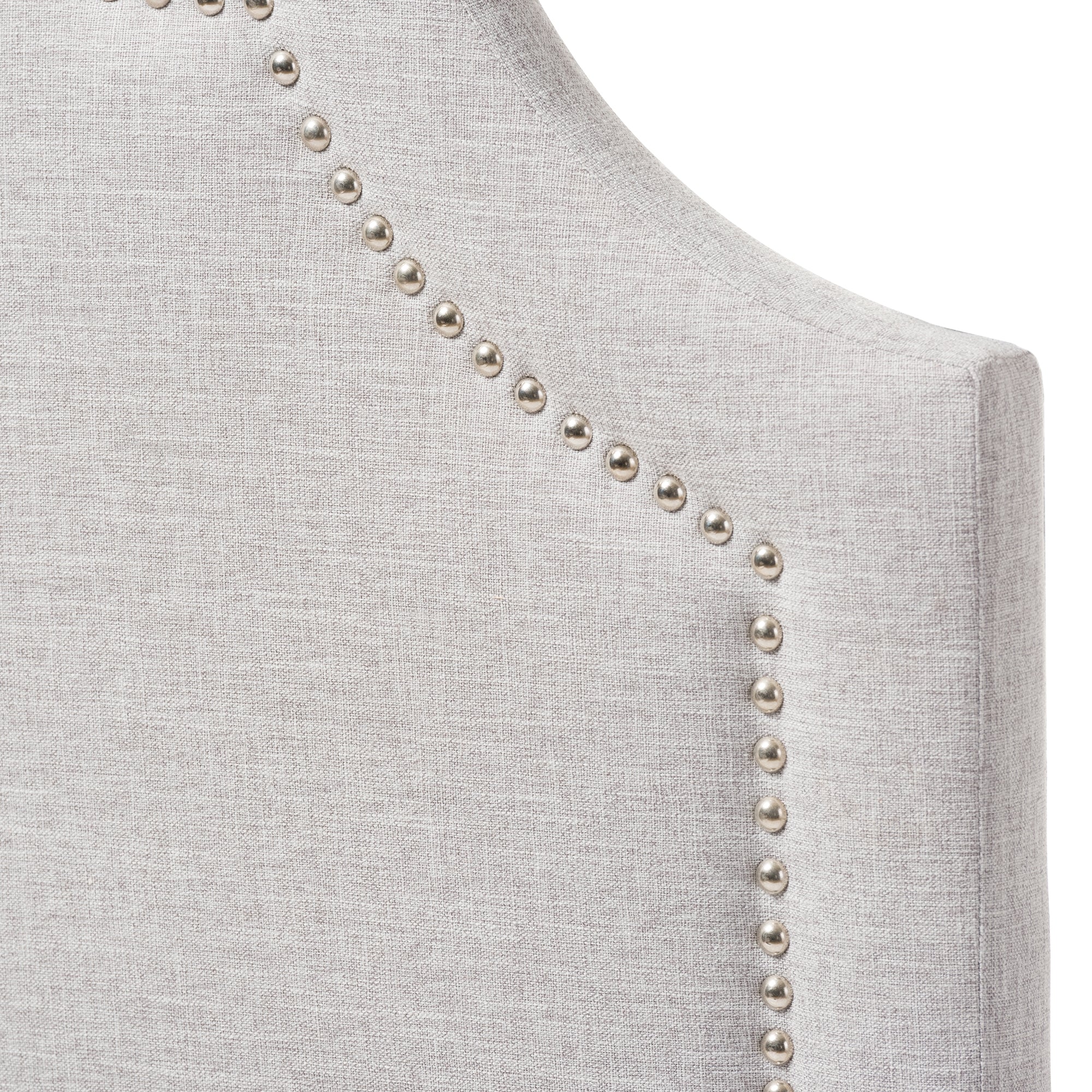 Baxton Studio Rita Modern and Contemporary Greyish Beige Fabric Upholstered Twin Size Headboard