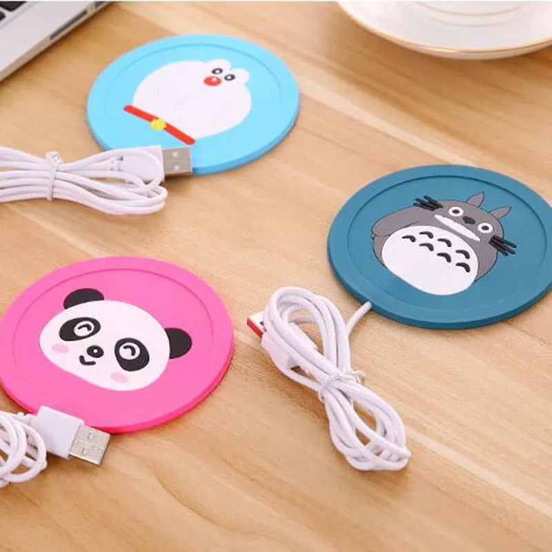 Cartoon Silicone USB Cup Warmer - Thin, for Coffee & Tea