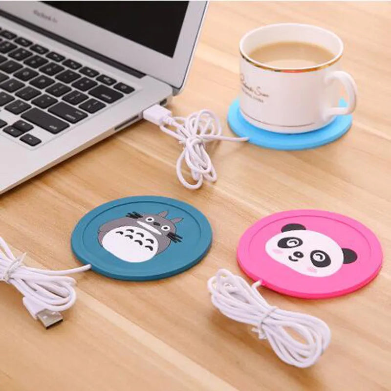 Cartoon Silicone USB Cup Warmer - Thin, for Coffee & Tea