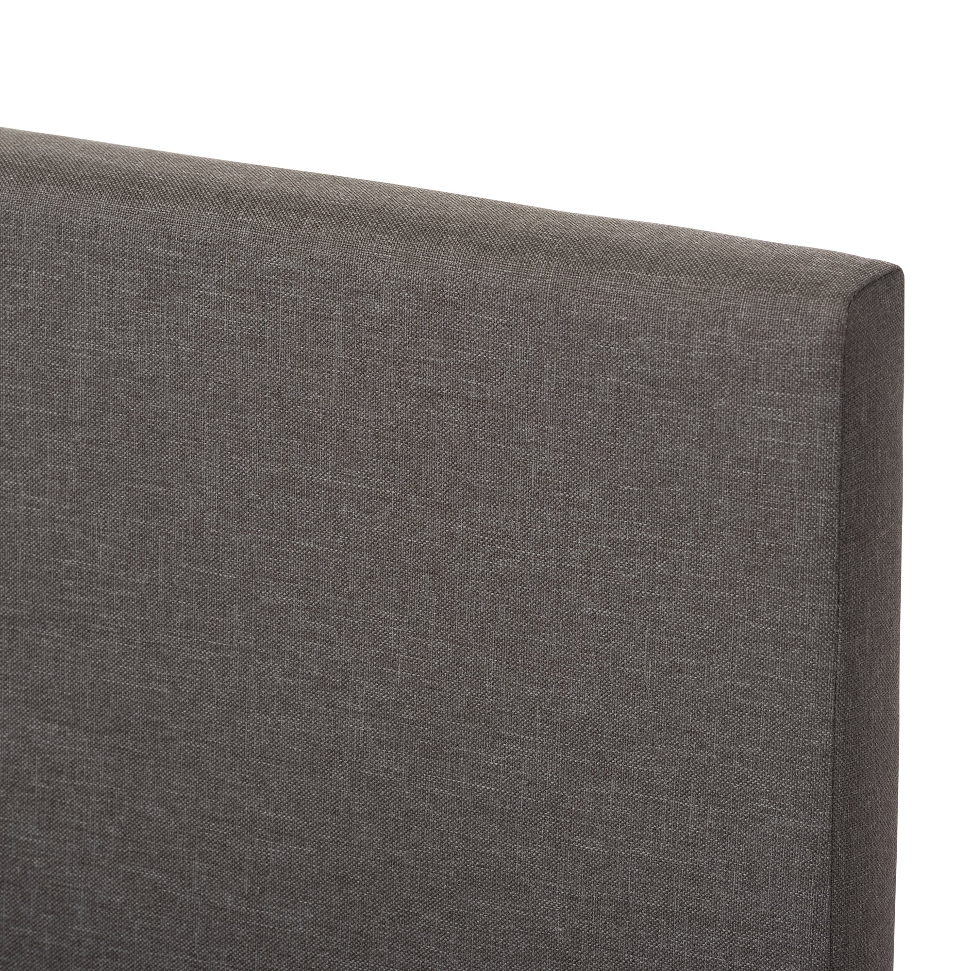 Baxton Studio Elizabeth Modern and Contemporary Grey Fabric Upholstered Panel-Stitched Queen Size Platform Bed
