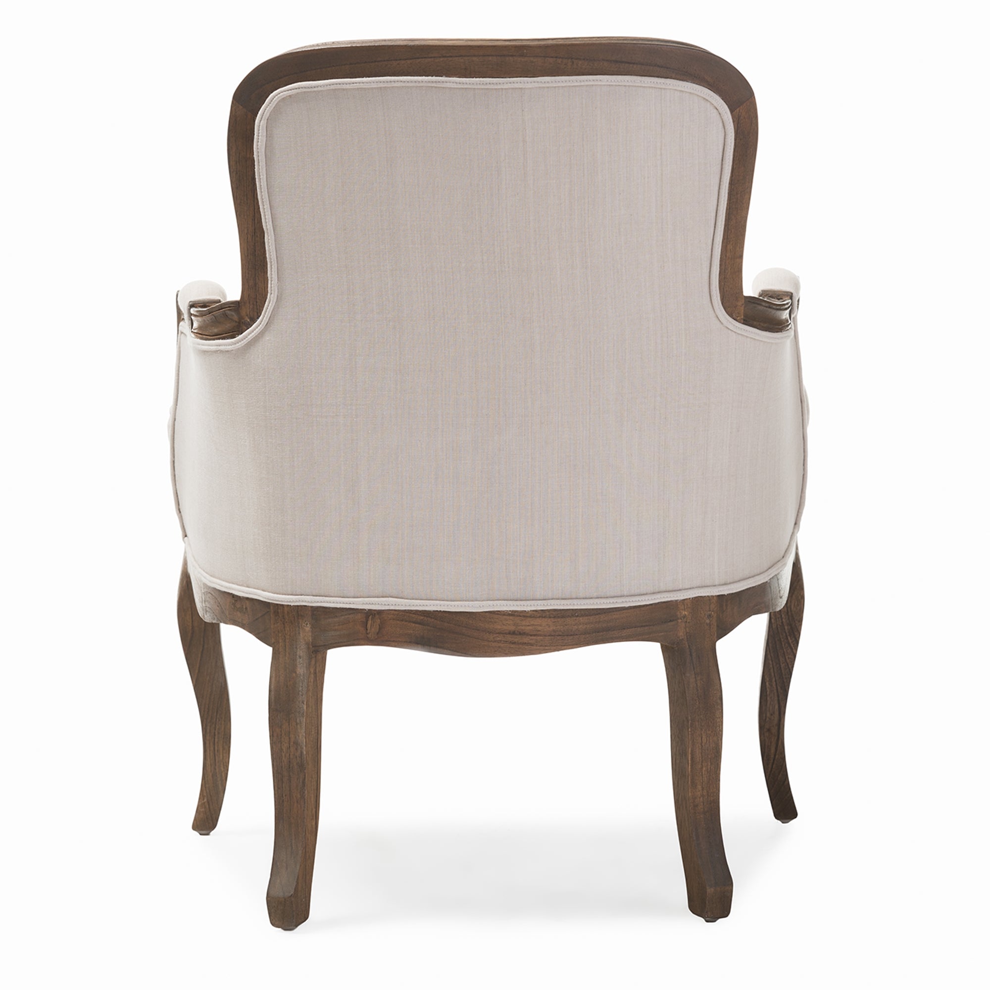 Baxton Studio Napoleon Traditional French Accent Chair-Ash