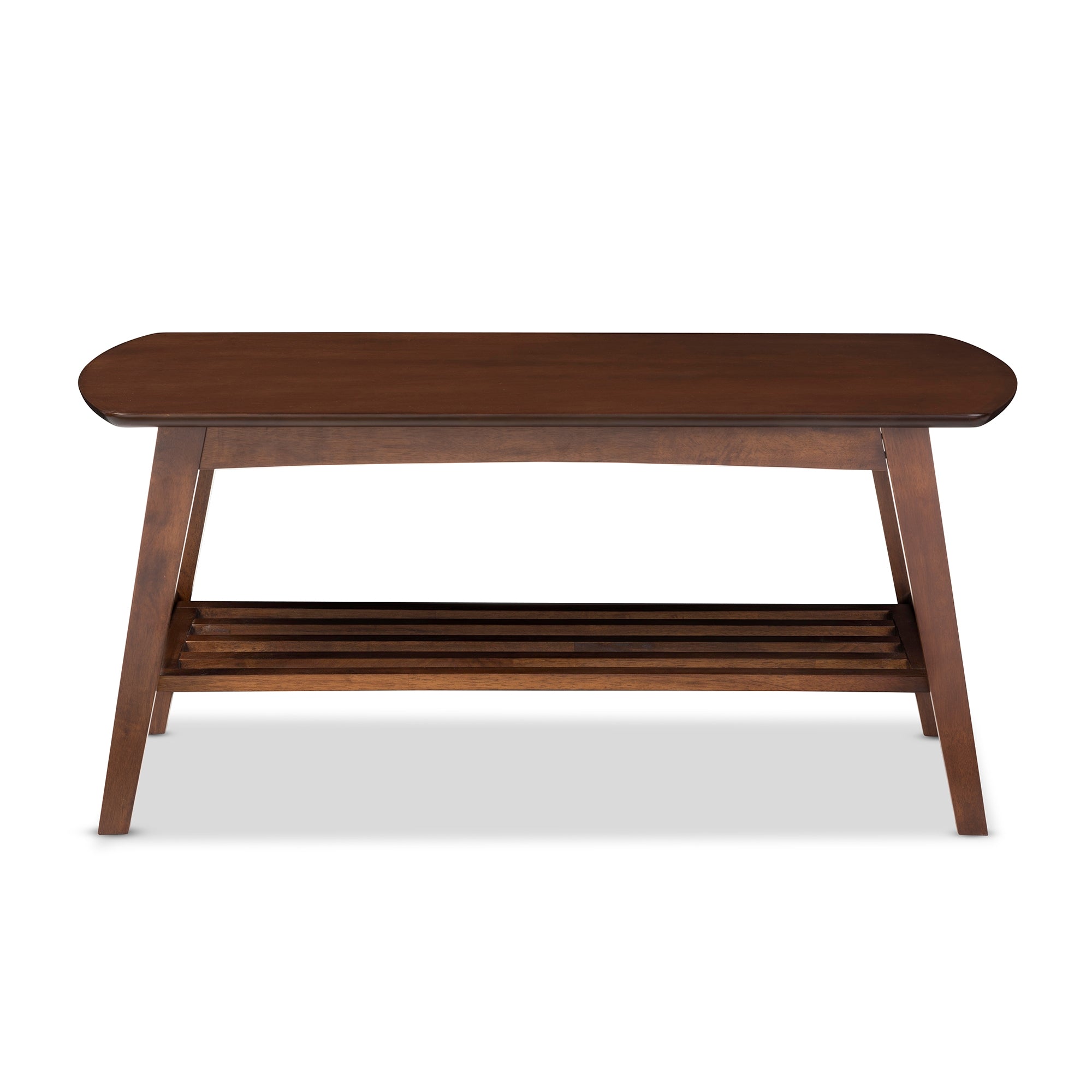Baxton Studio Sacramento Mid-century Modern Scandinavian Style Dark Walnut Coffee Table