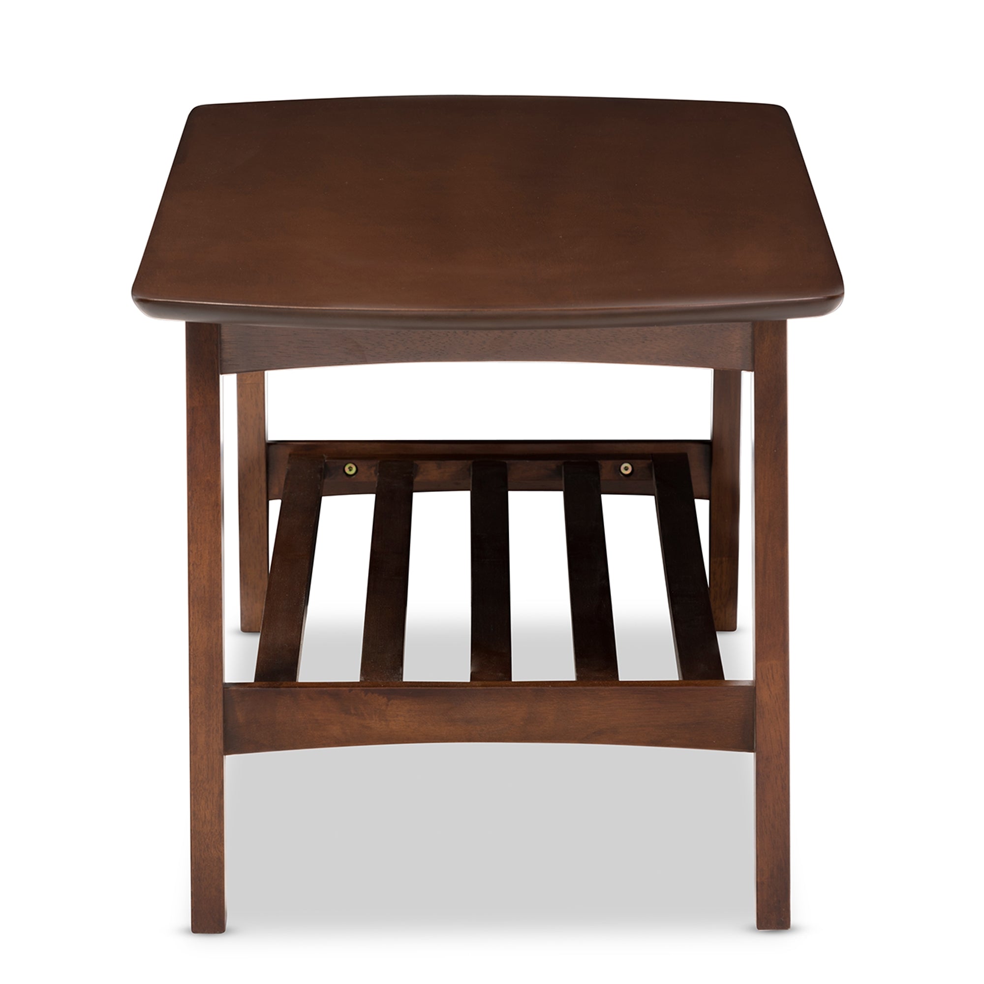 Baxton Studio Sacramento Mid-century Modern Scandinavian Style Dark Walnut Coffee Table