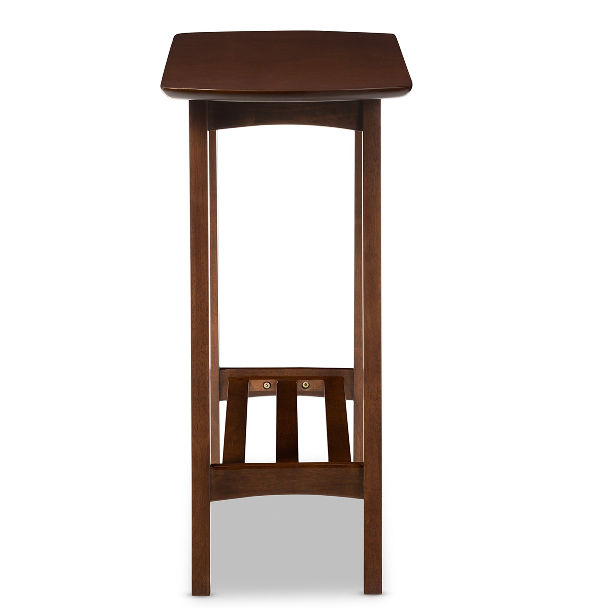 Baxton Studio Sacramento Mid-century Modern Scandinavian Style Dark Walnut Console Table