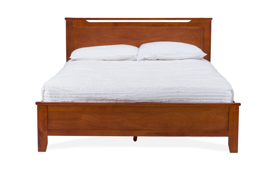Baxton Studio Demitasse Brown Wood Contemporary Twin-Size Bed
