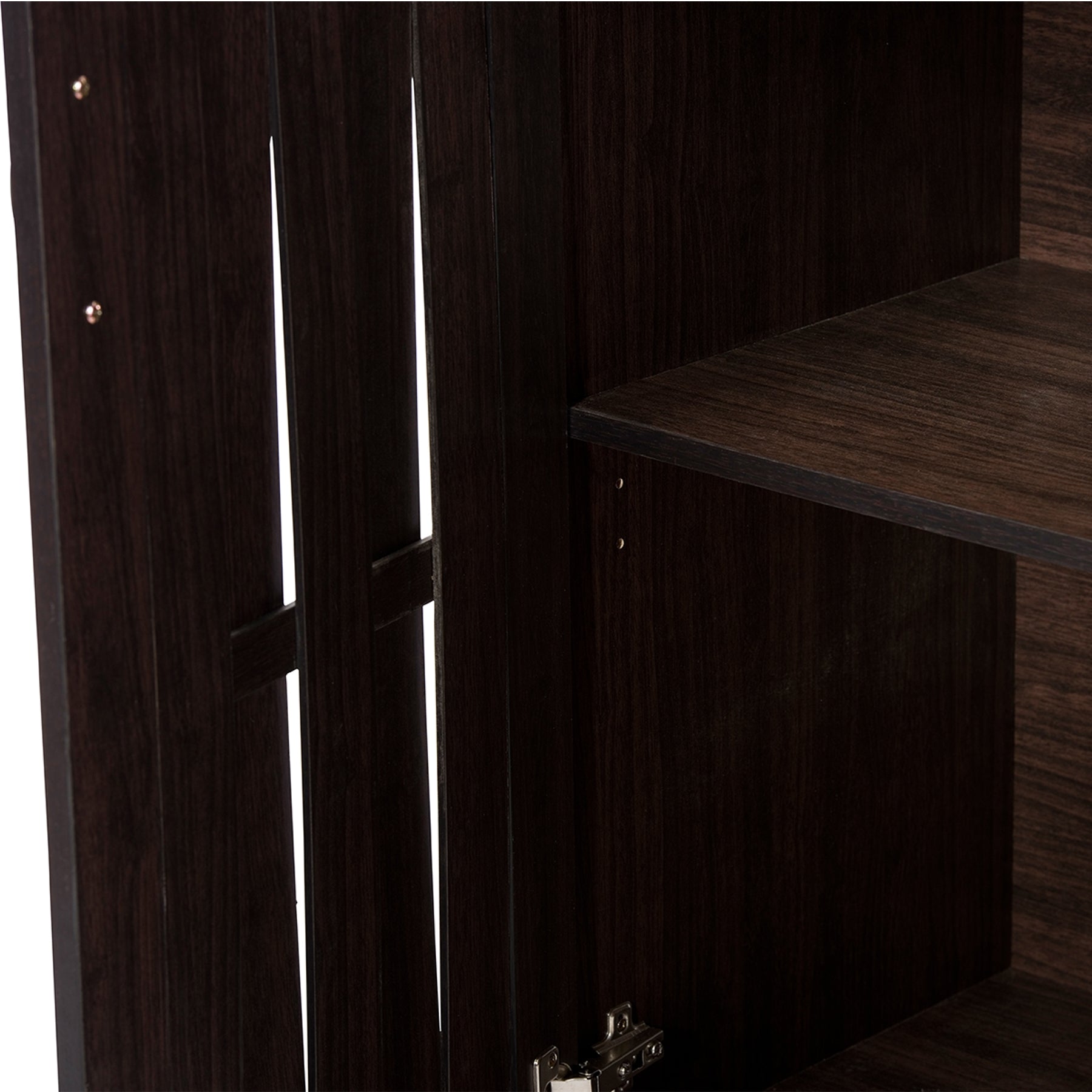 Baxton Studio Excel Modern and Contemporary Dark Brown Sideboard Storage Cabinet