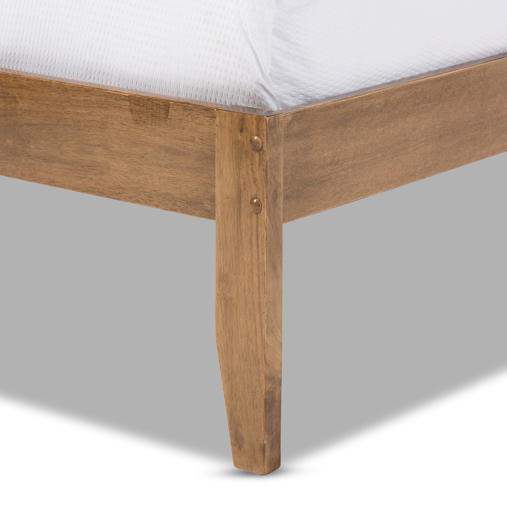 Baxton Studio Trina Contemporary Tree Branch Inspired Polyresin and Walnut Wood Queen Size Platform Bed