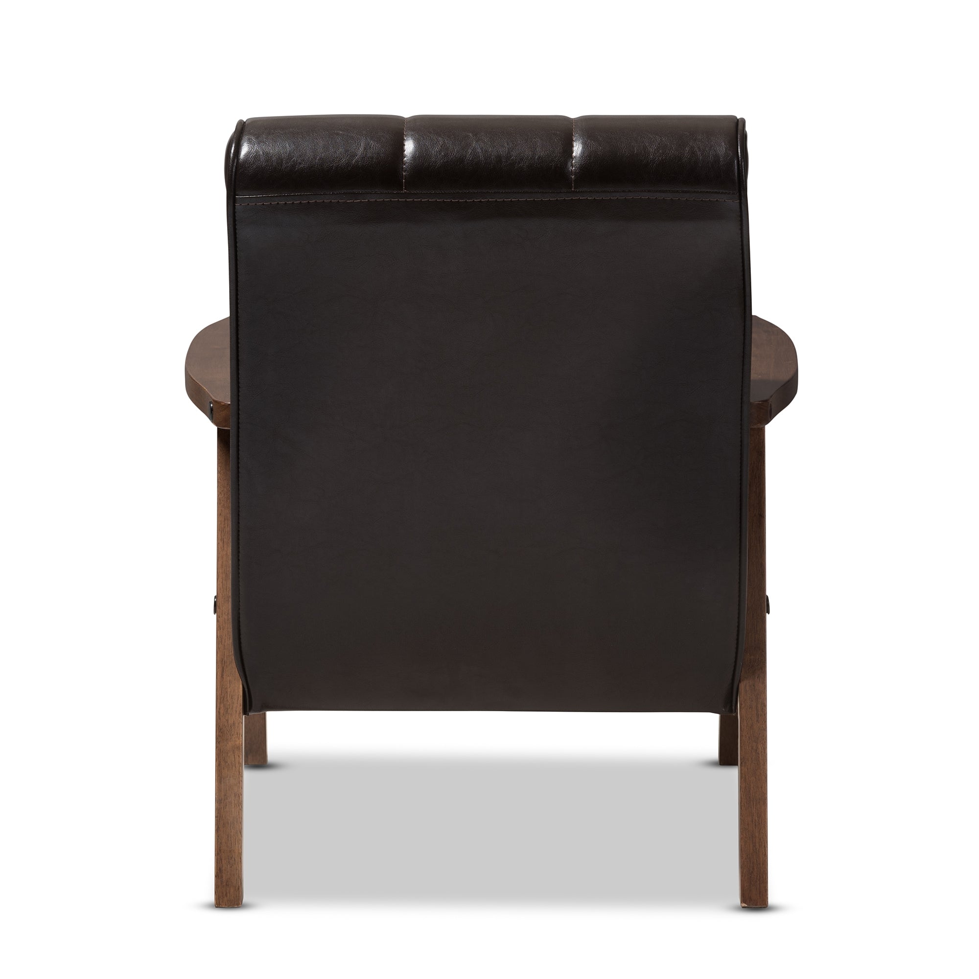Baxton Studio Mid-Century Masterpieces Club Chair-Brown