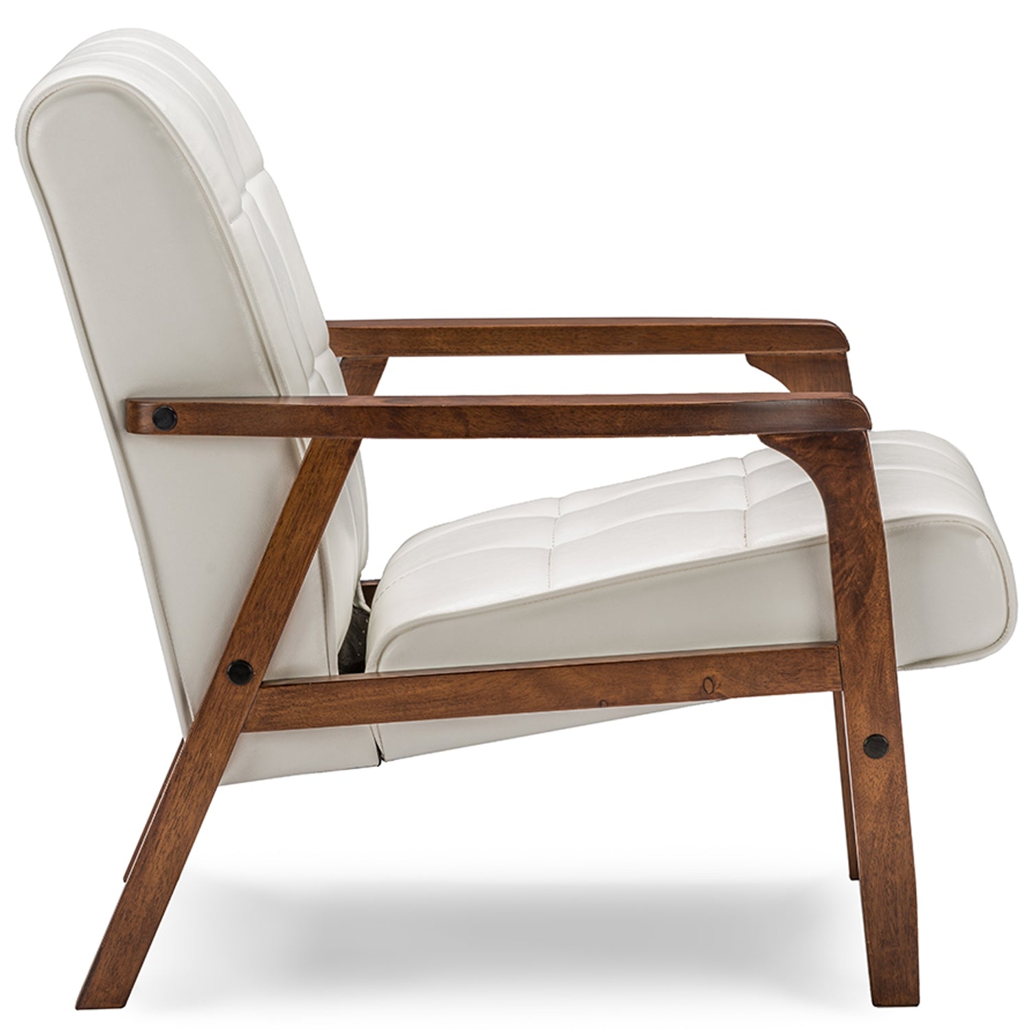 Baxton Studio Baxton Studio Mid-Century Masterpieces Club Chair - White