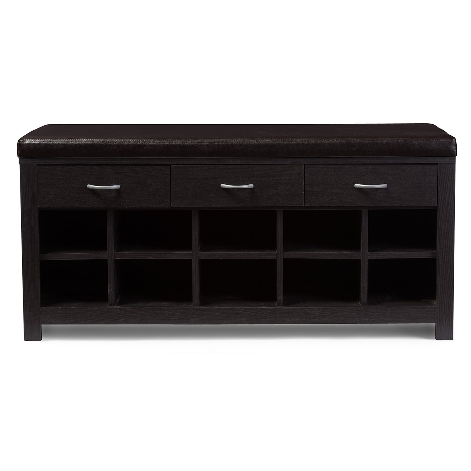 Baxton Studio Espresso Entryway Bench