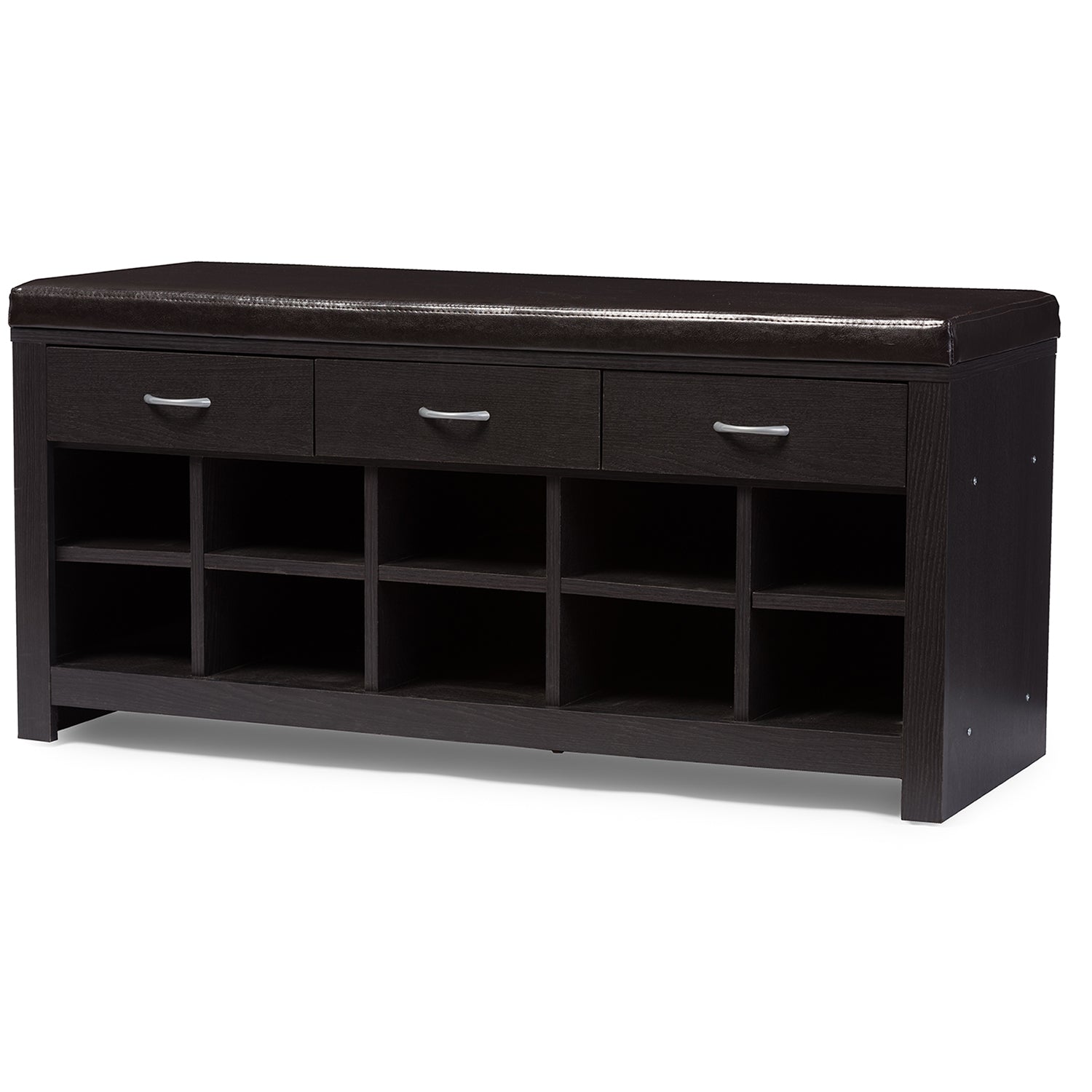 Baxton Studio Espresso Entryway Bench